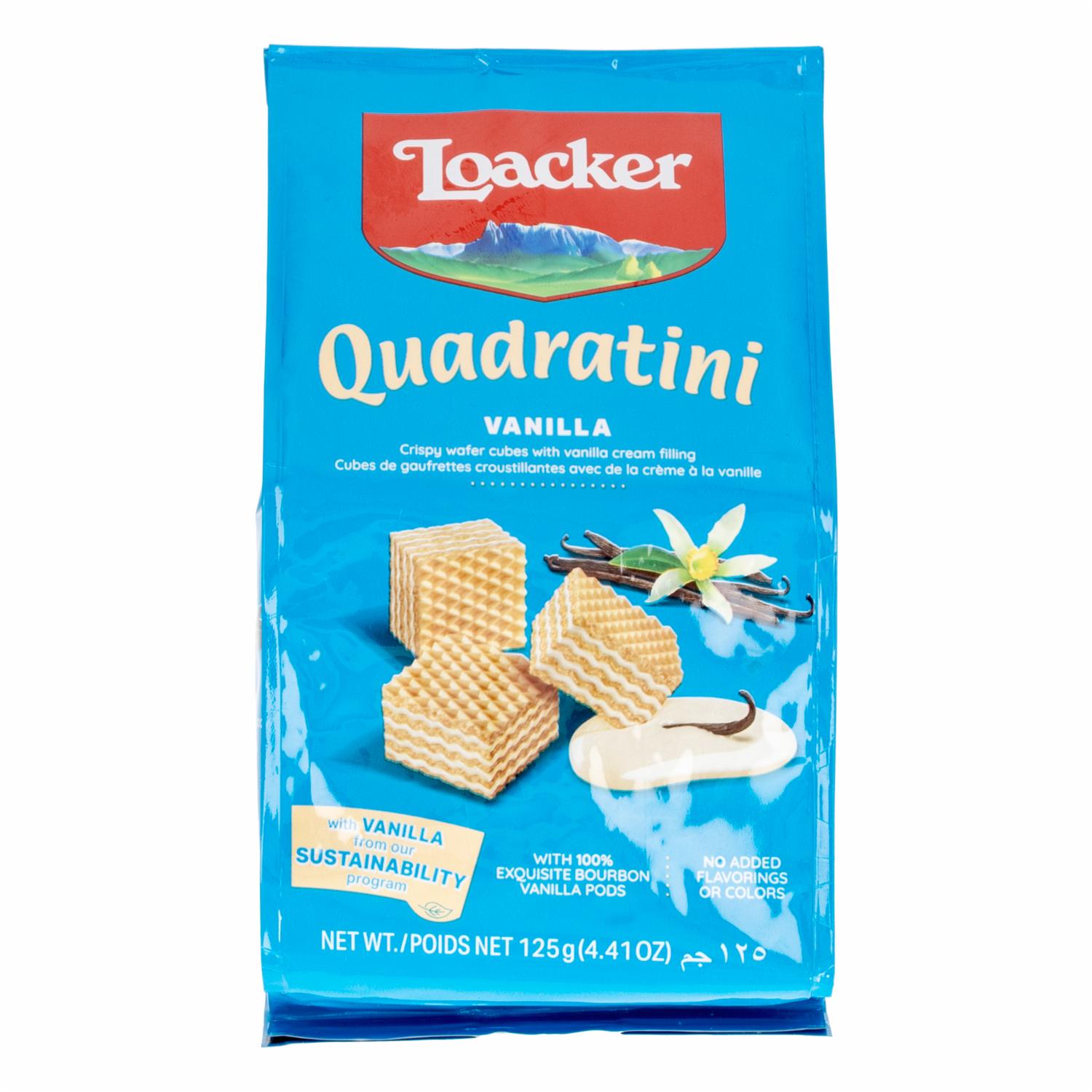 Galleta Dados De Wafer Con Vainilla LOACKER 125 G