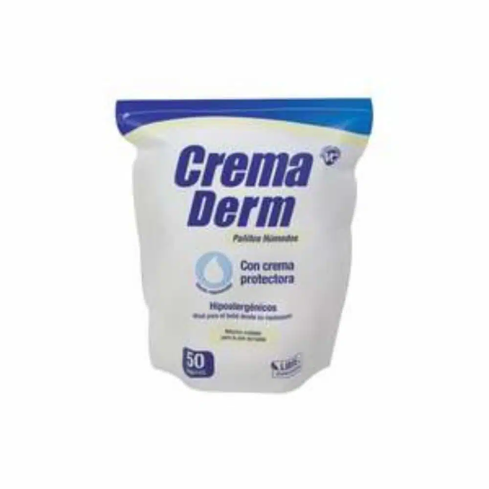 Pañitos Húmedos Con Crema Protectora CREMA DERM 1 X 50 Unidades