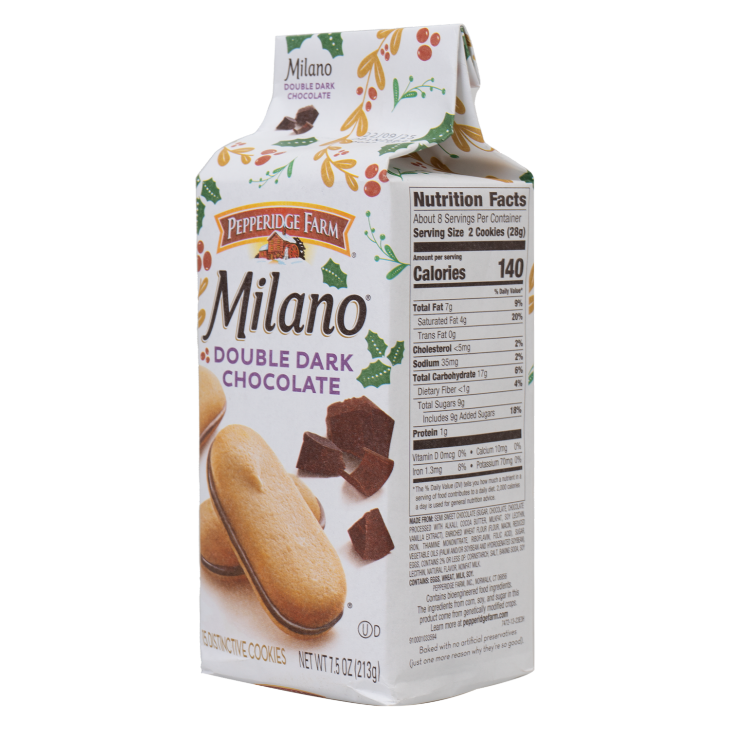 Galleta Milano Relleno Doble Chocolate MILANO 213 G
