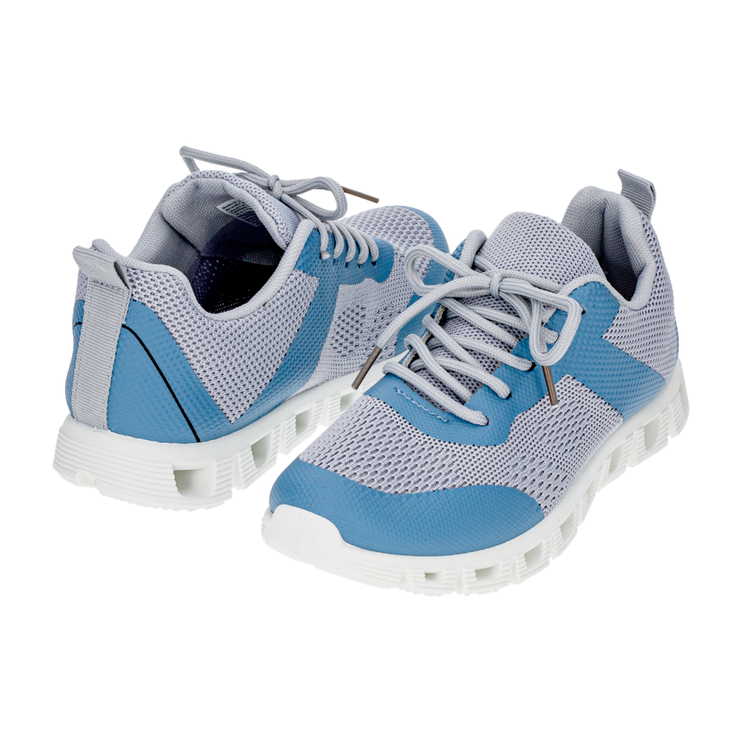 Zapato Deportivo Run Gris Con Azul MGX BASIC