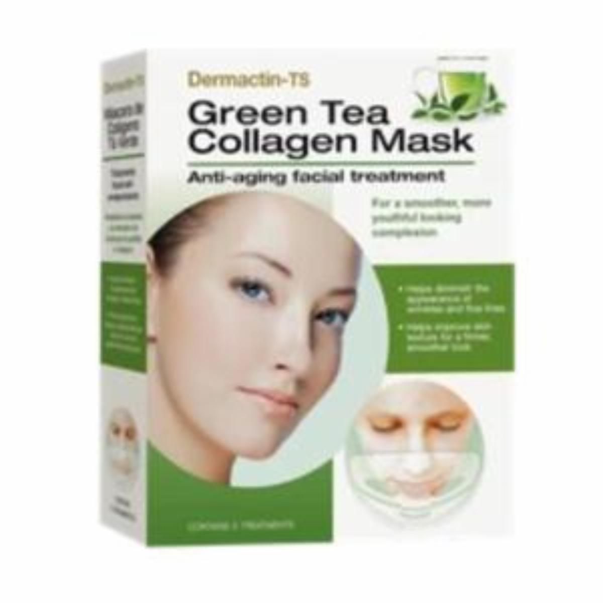Mascarilla Facial De Colágeno – Green Tea Coll DERMACTIN-TS 5 u