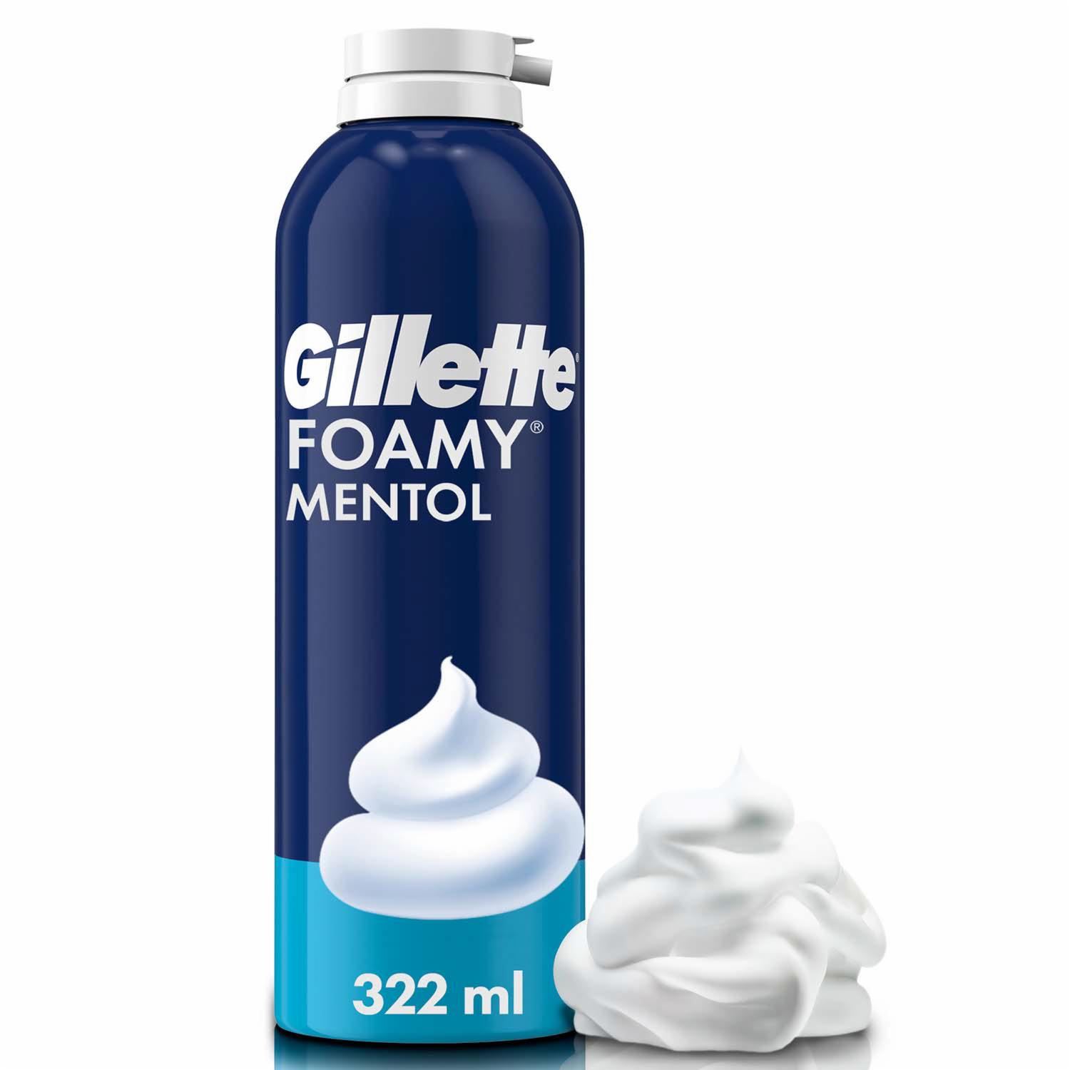 Espuma De Afeitar Foamy Con Mentol GILLETTE 322 Ml