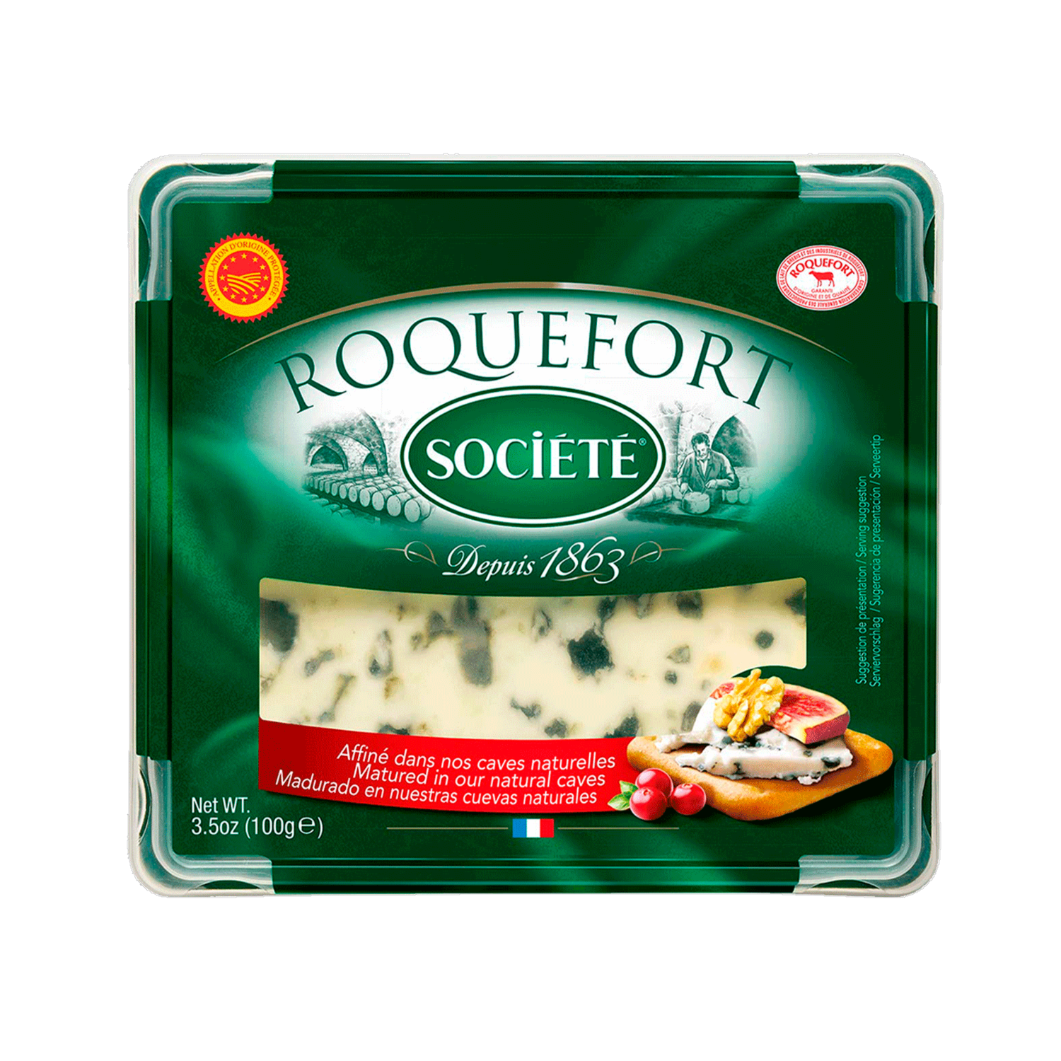 Queso Roquefort Fundido SOCIÉTÉ 100 G
