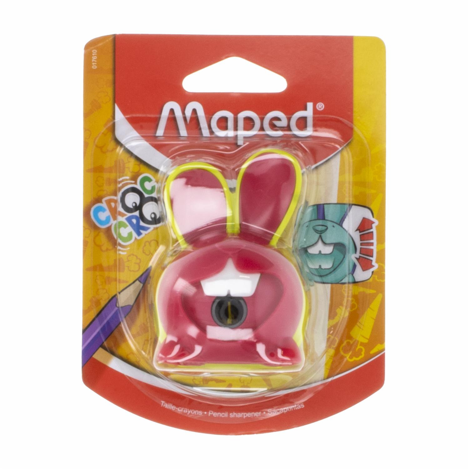 Sacapuntas Un Orificio Con Deposito Diseño Croc Croc MAPED Unidad