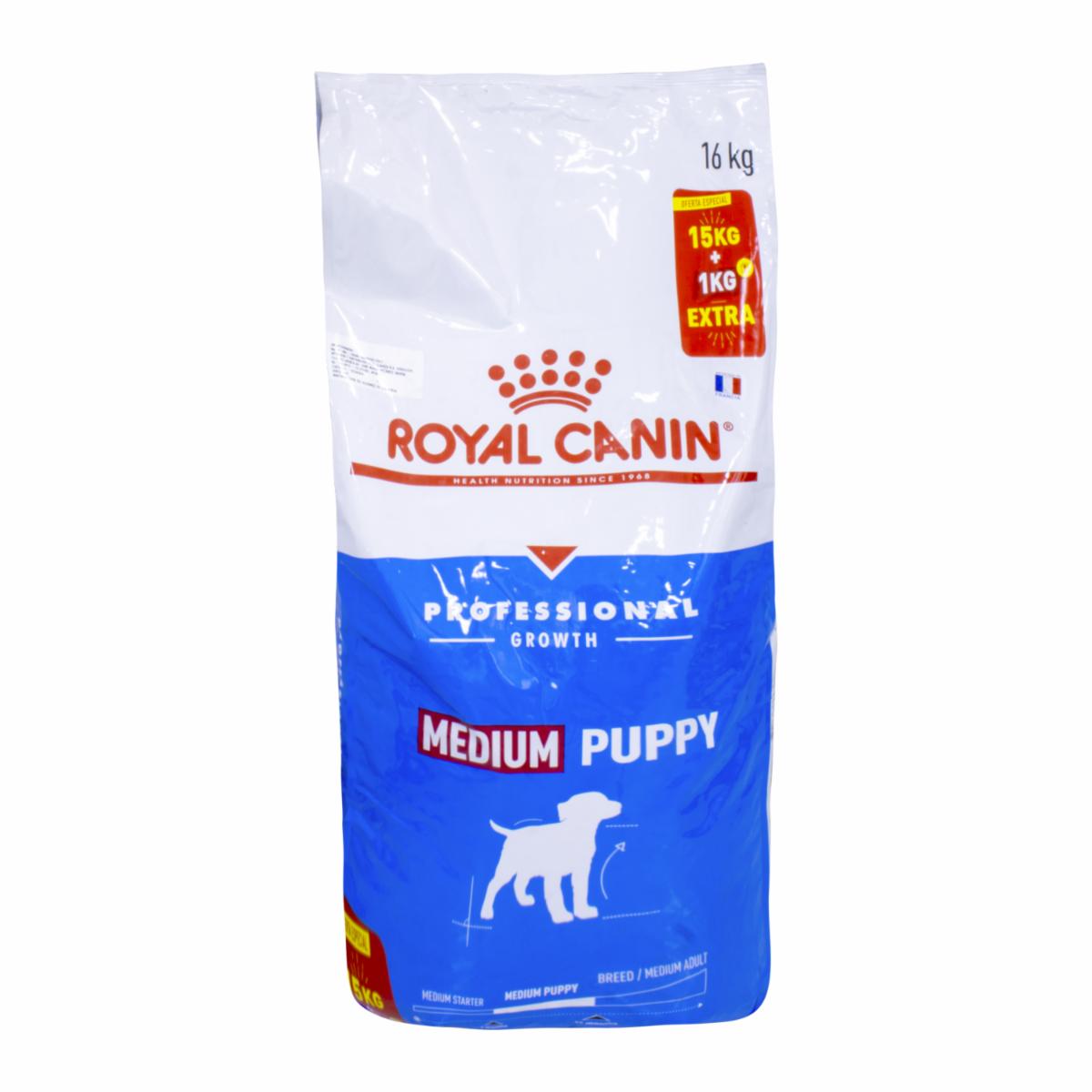 Alimento Para Perros Cachorros Medium 15+1Kg Gratis ROYAL CANIN 16 Kg