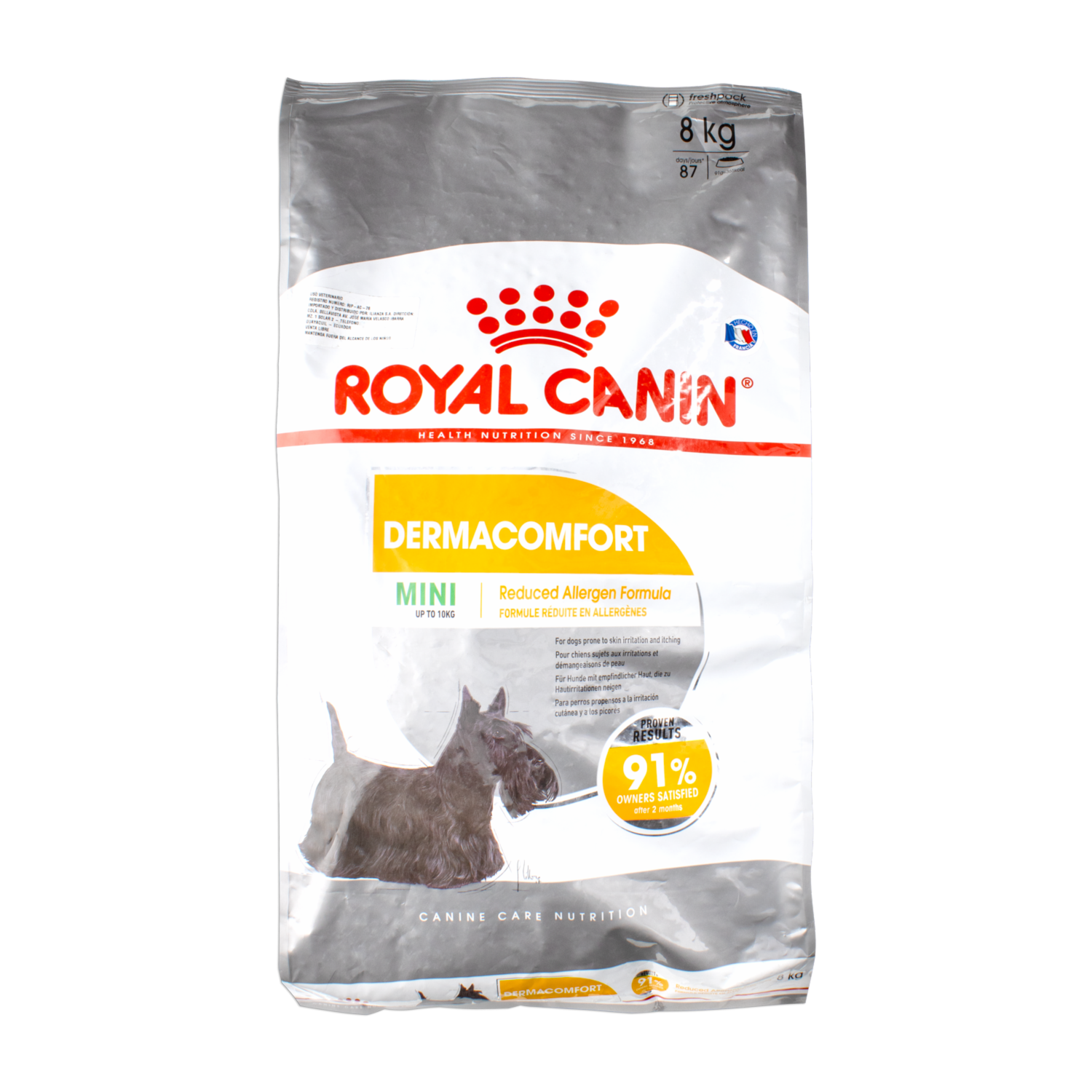 Alimento Para Perros Razas Mini Dermaconfort ROYAL CANIN 8 Kg