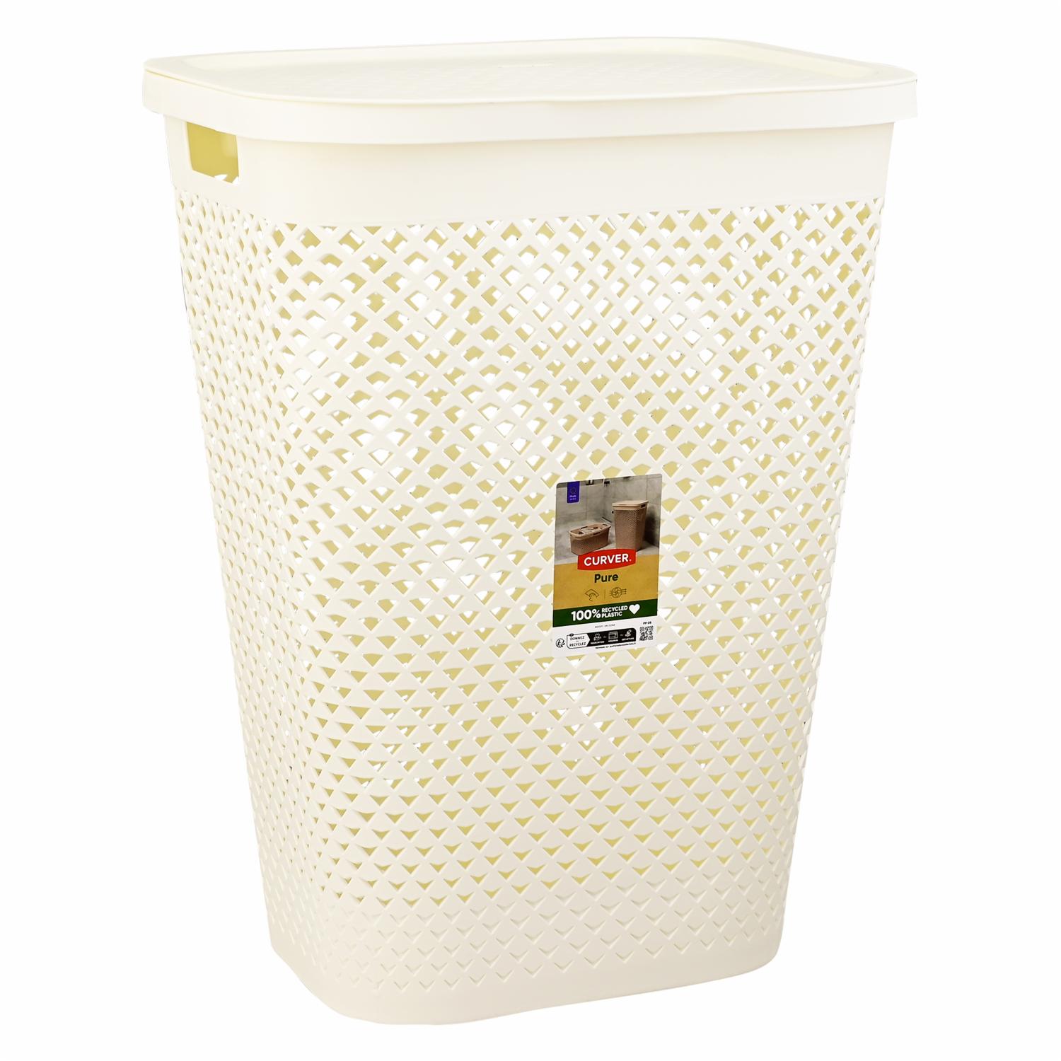 Cesta De Ropa Pure Blanco CURVER 55 Litros
