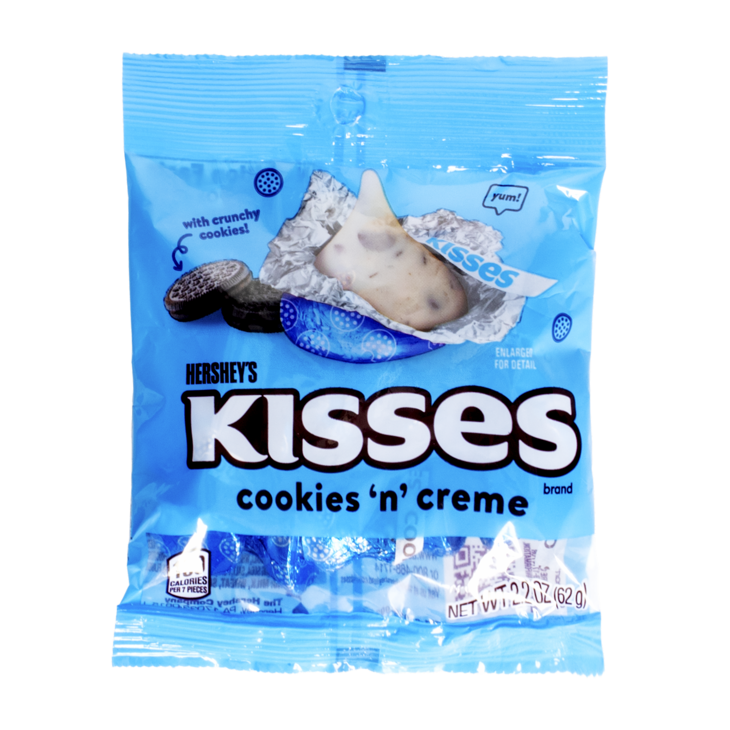 Chocolate Cookies´N´ Cream Kisses HERSHEY’S 62 G
