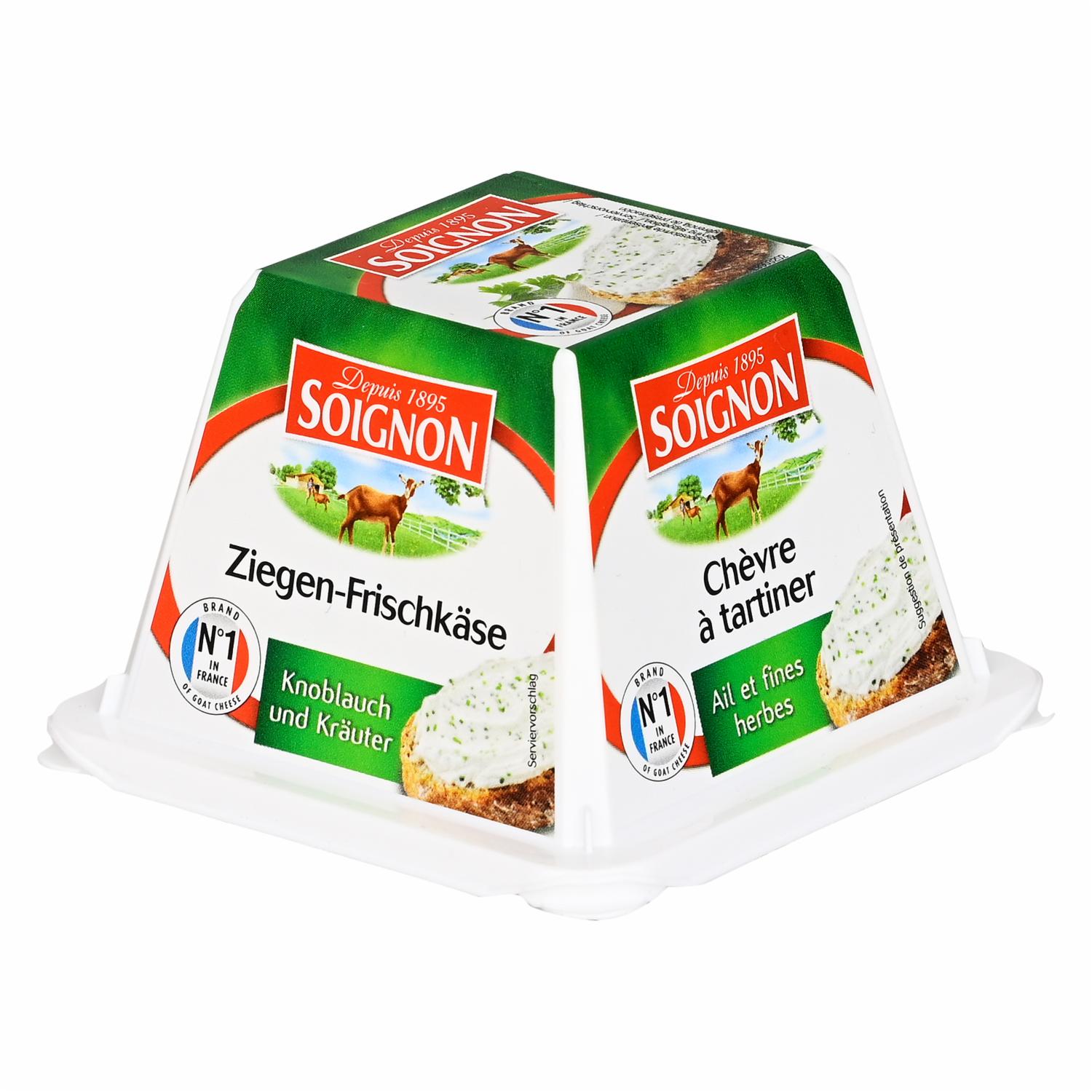 Queso De Cabra Para Untar Ajo Con Hierbas SOIGNON 140 G