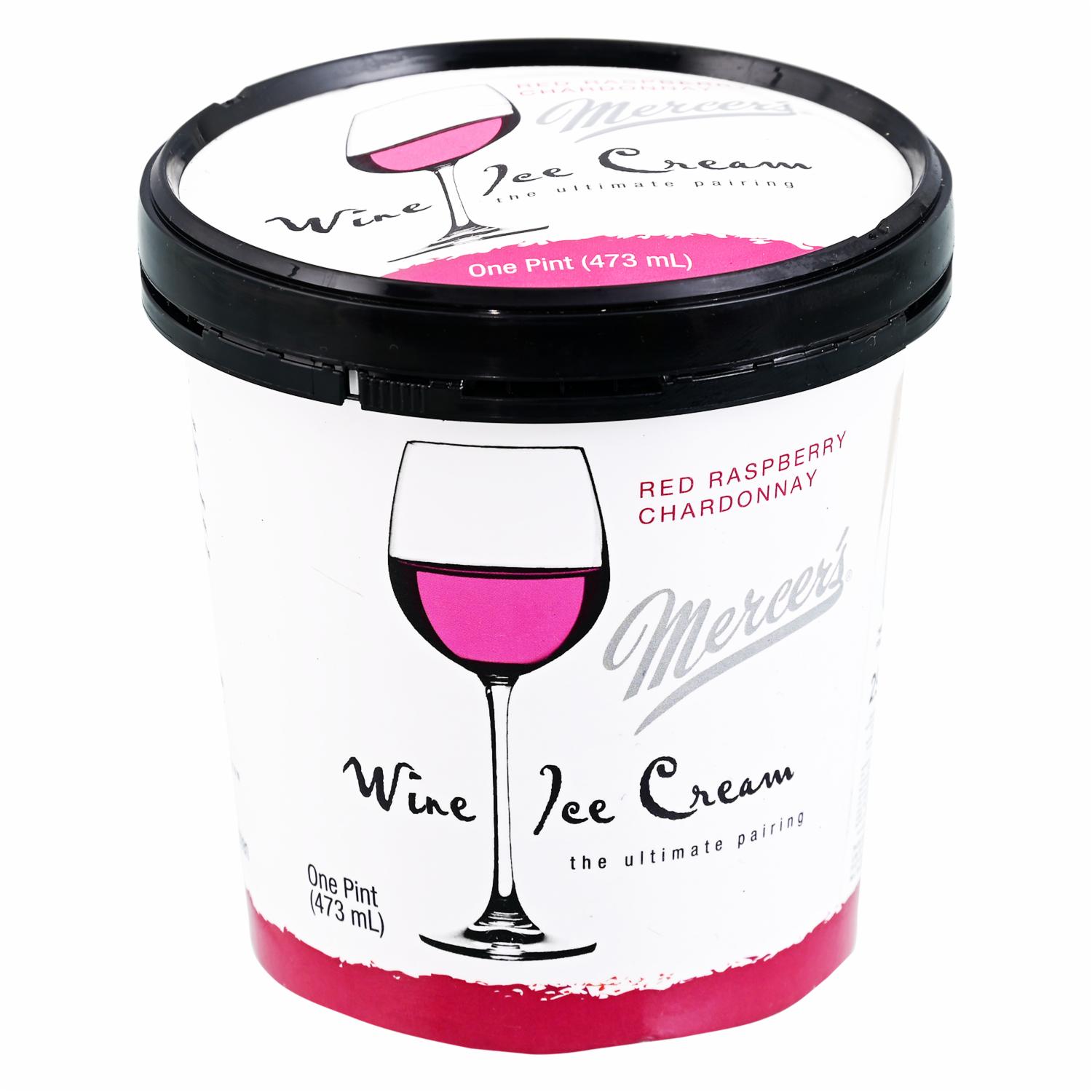 Helado Mercers Frambuesa Y Chardonay MERCER´S 473 Ml