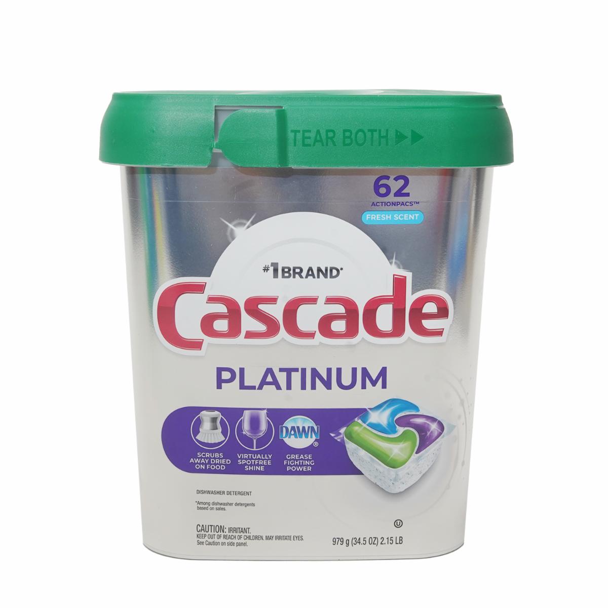 Lavavajilla Cápsulas Fresh CASCADE 62 Unidades