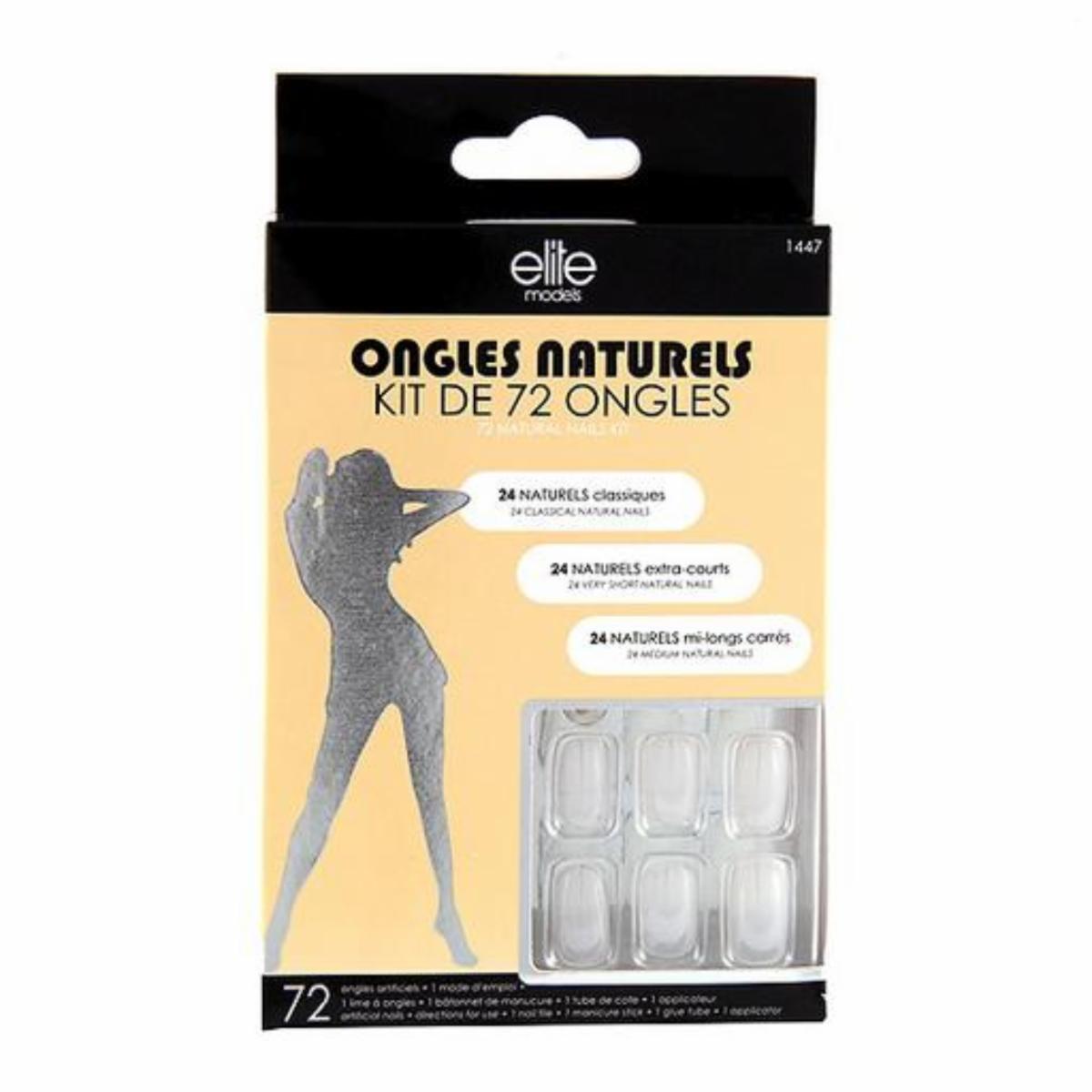 Uñas Postizas Naturales X72 ELITE Unidad