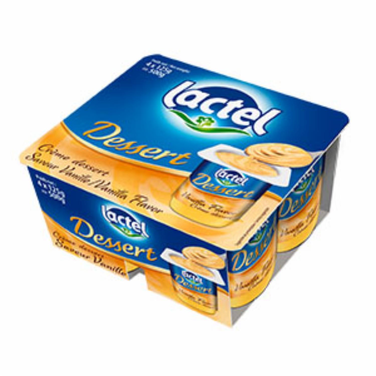 Postre De Yogurt Vainilla LACTEL 4 Uds X 125 G