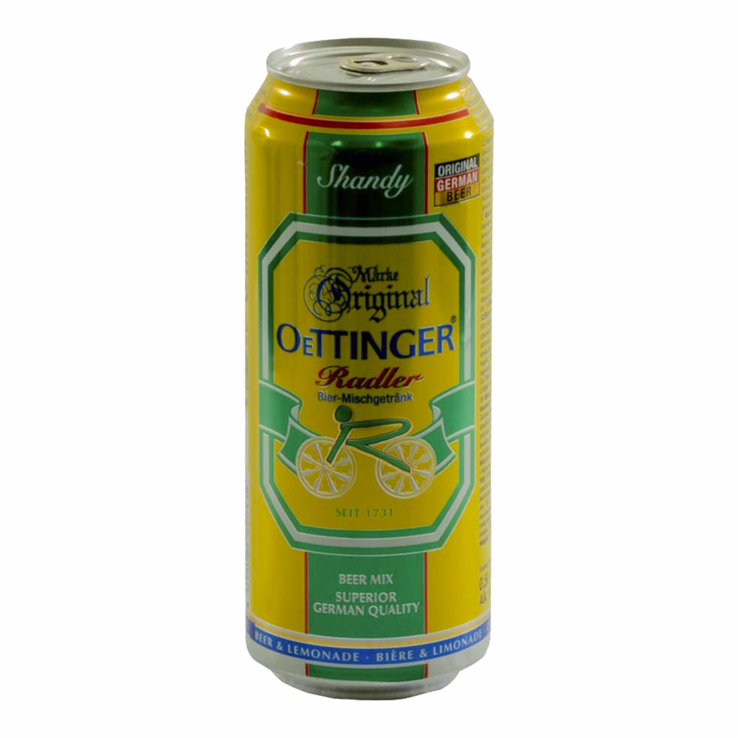 Cerveza Rubia Sabor Limón Radler OETTINGER 500 ML