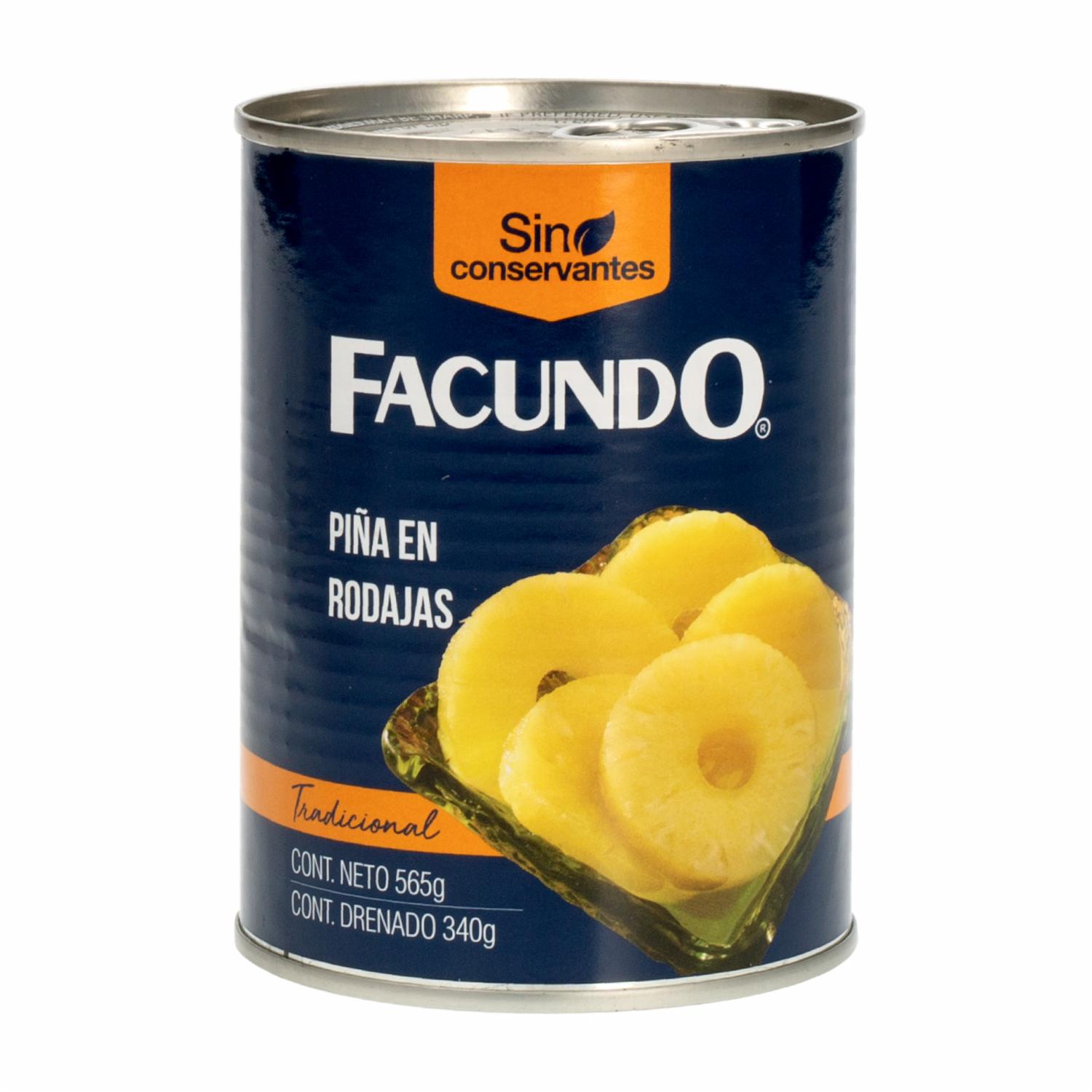 Piña En Rodajas FACUNDO 565 G - Supermaxi