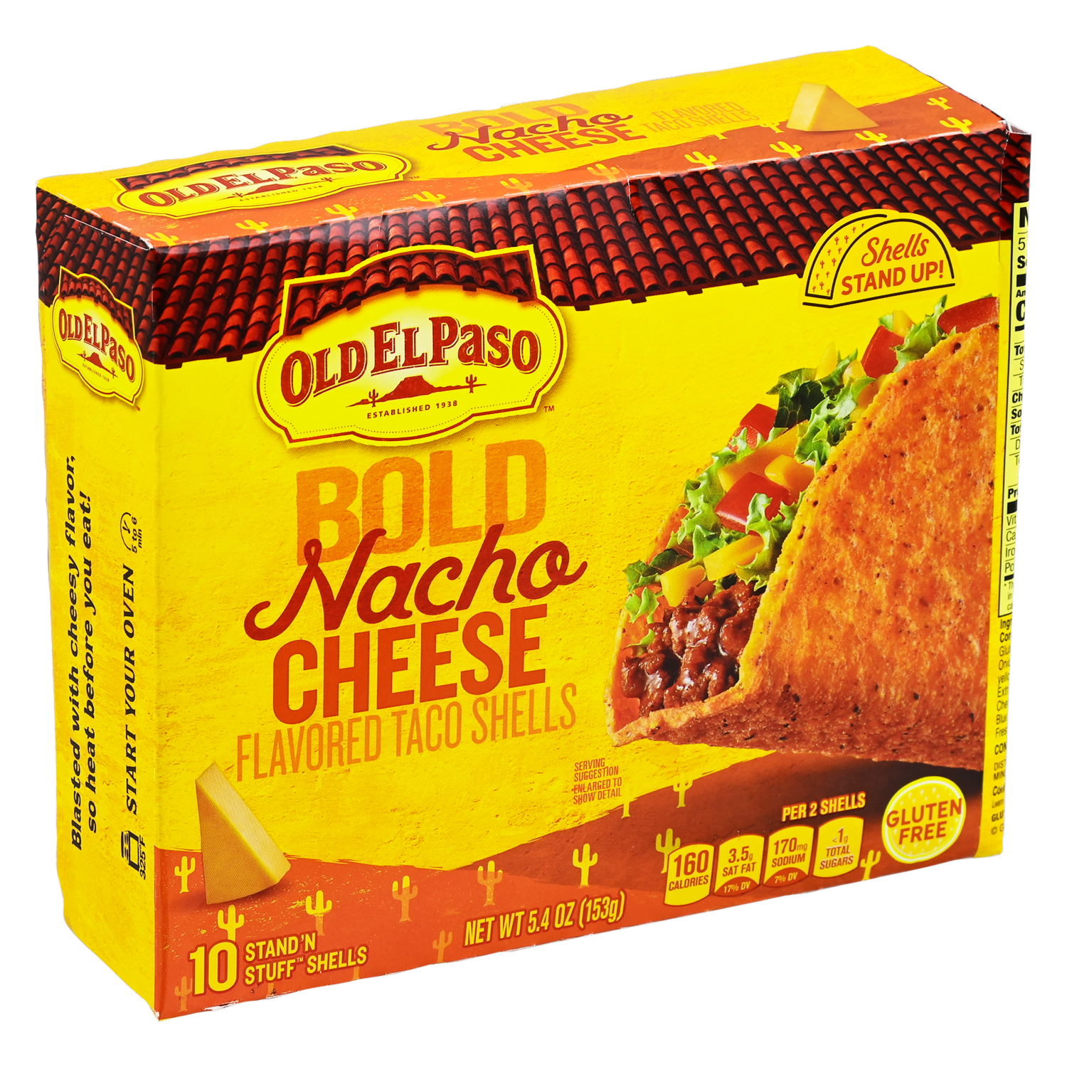 Tortillas Duras Sabor A Nachos Con Queso OLD EL PASO 153 G