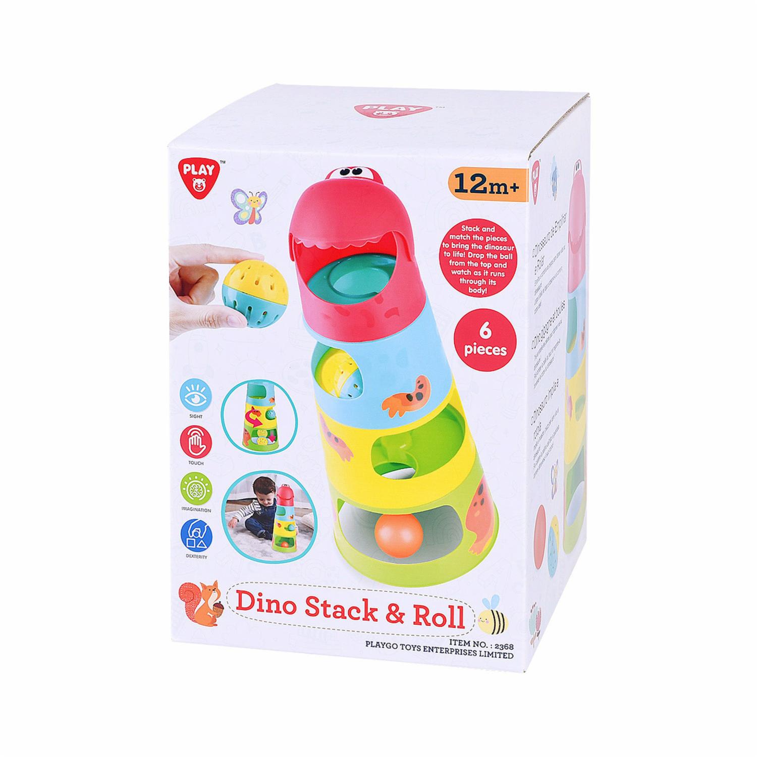Set De Juego Dinosaurio Apila Y Rueda PLAYGO 6 Piezas
