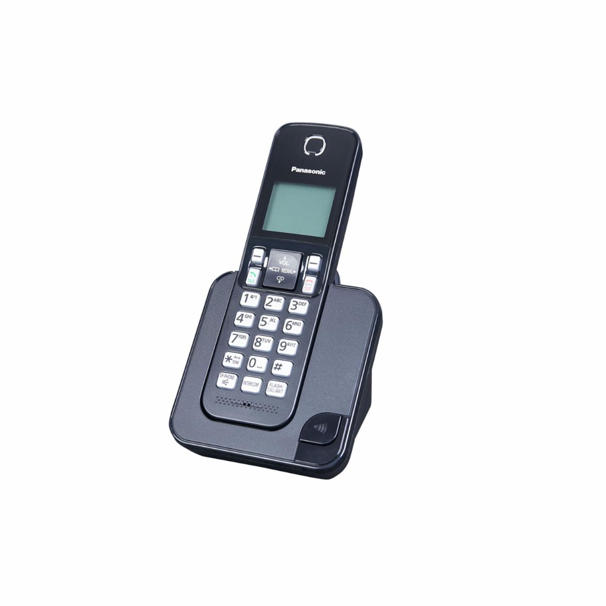 Teléfonos Negros Clásicos PANASONIC Inalámbrico
