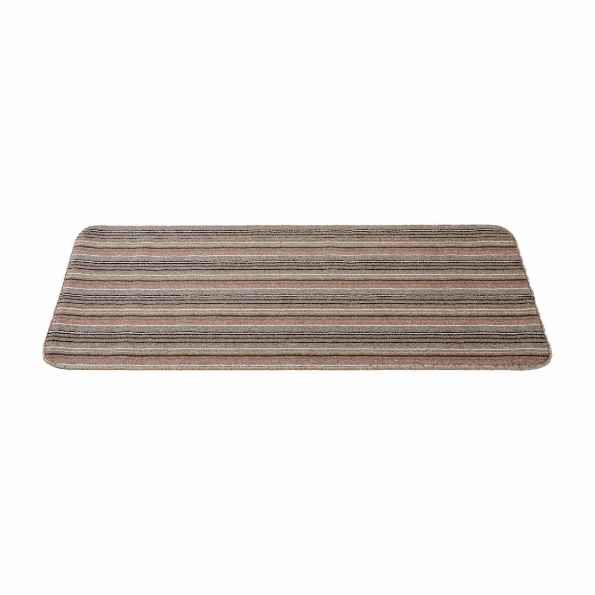 Alfombra De Área Diseño A Líneas Multicolor Areti Rosa-Crema NIKOTEX 67 Cm X 150 Cm