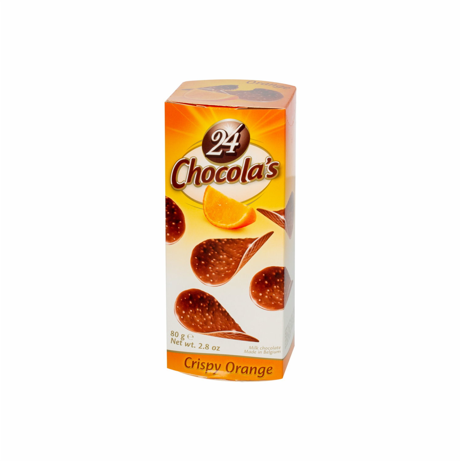 Crispy De Chocolate con Leche Sabor a Naranja CHOCOLA’S 80 G