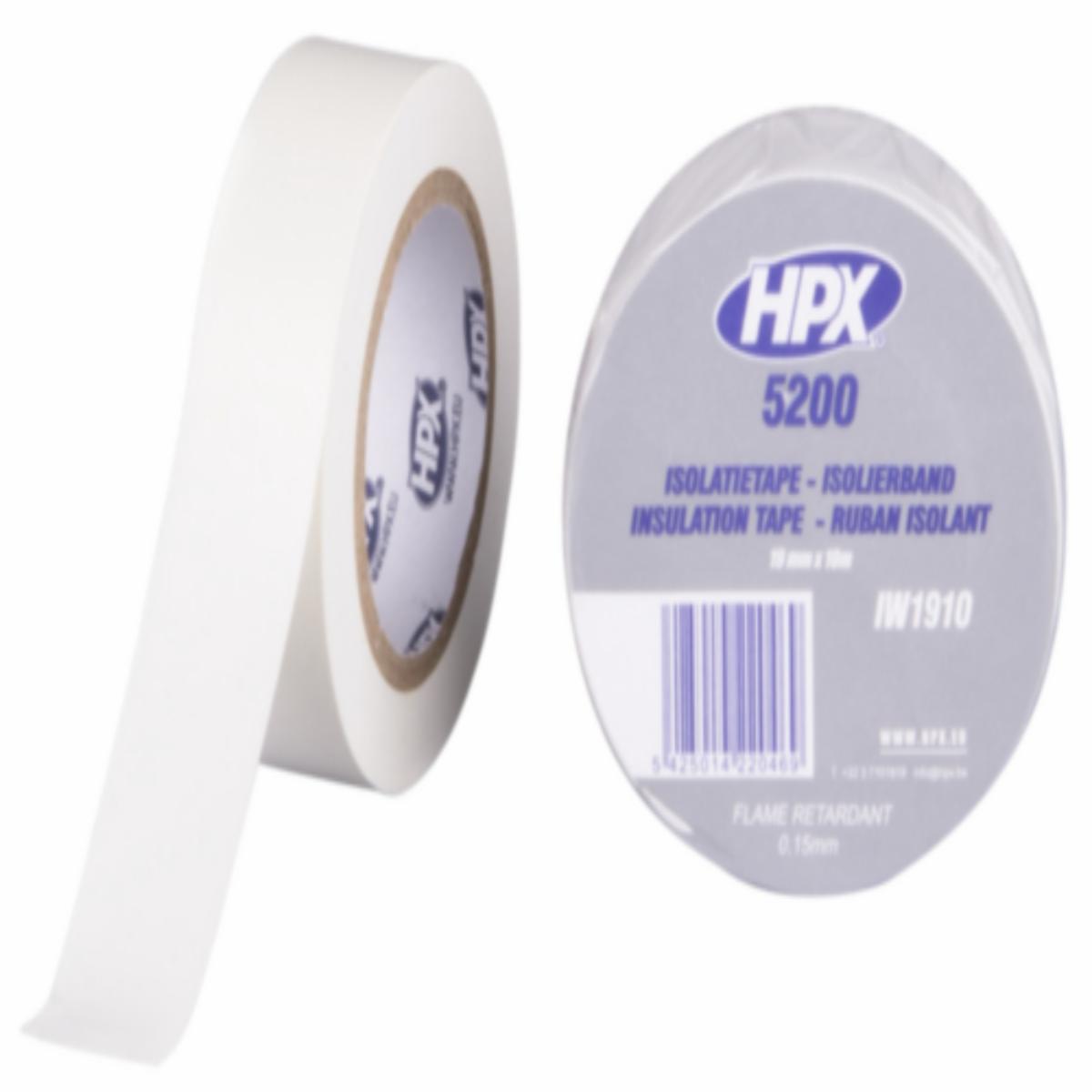 Cinta Aislante PVC Color Blanco HPX 19MM X 10M