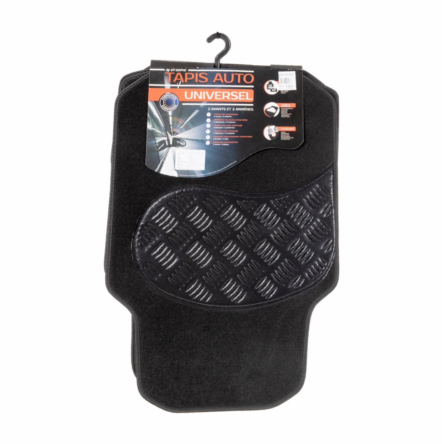 Moqueta Para Auto Diseño Aluminio CUSTO 4 Piezas