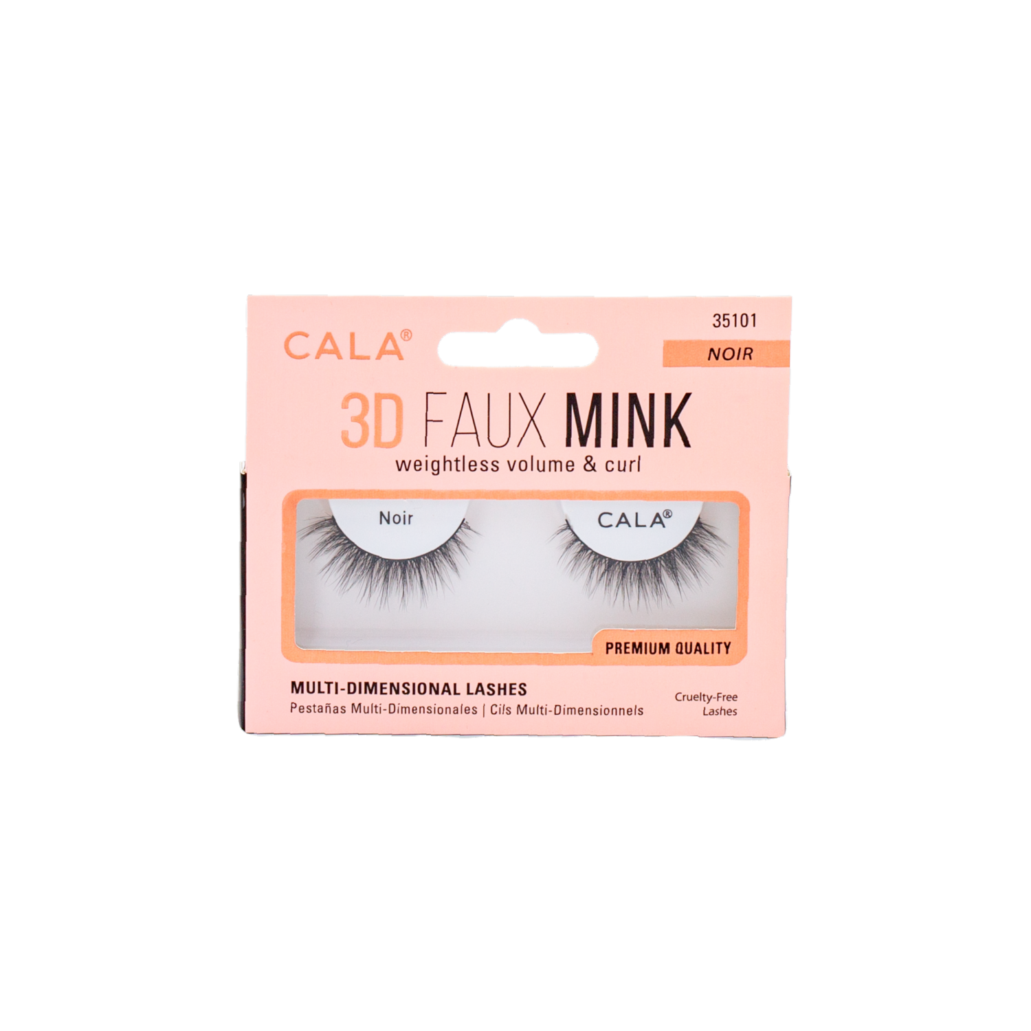 Pestañas Postizas 3D Faux Mink Lashes – Noir CALA Unidad
