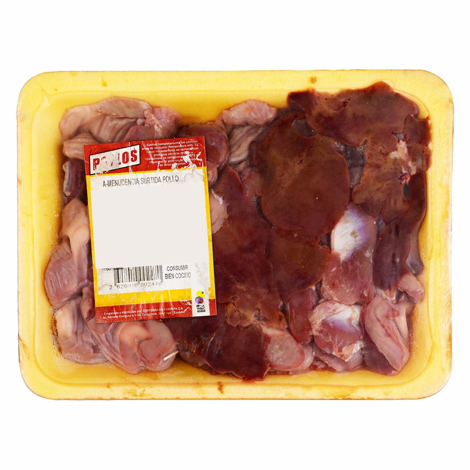 Menudencias Surtidas De Pollo POFASA Al Peso