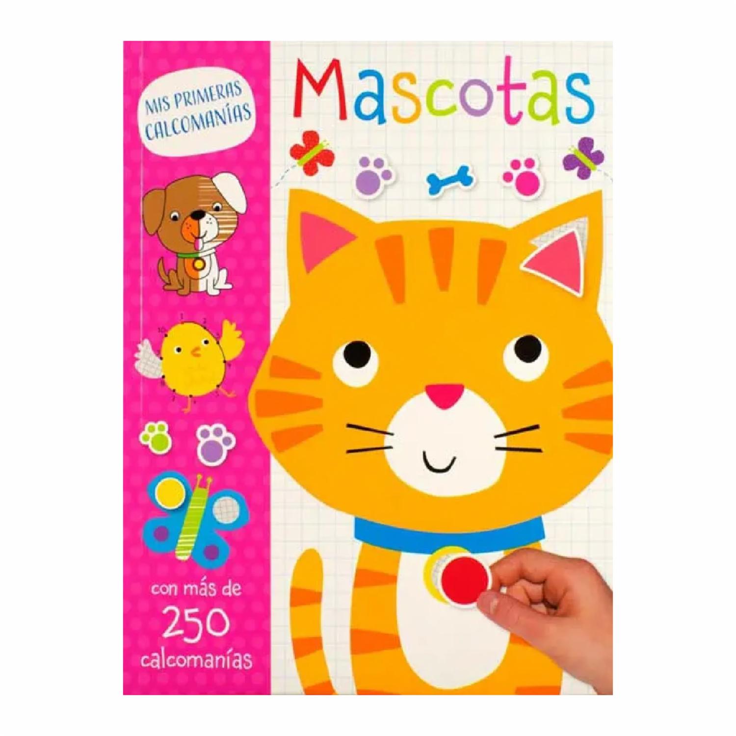 Libros Mis Primeras Calcomanías Mascotas SILVER DOLPHIN 30 Páginas