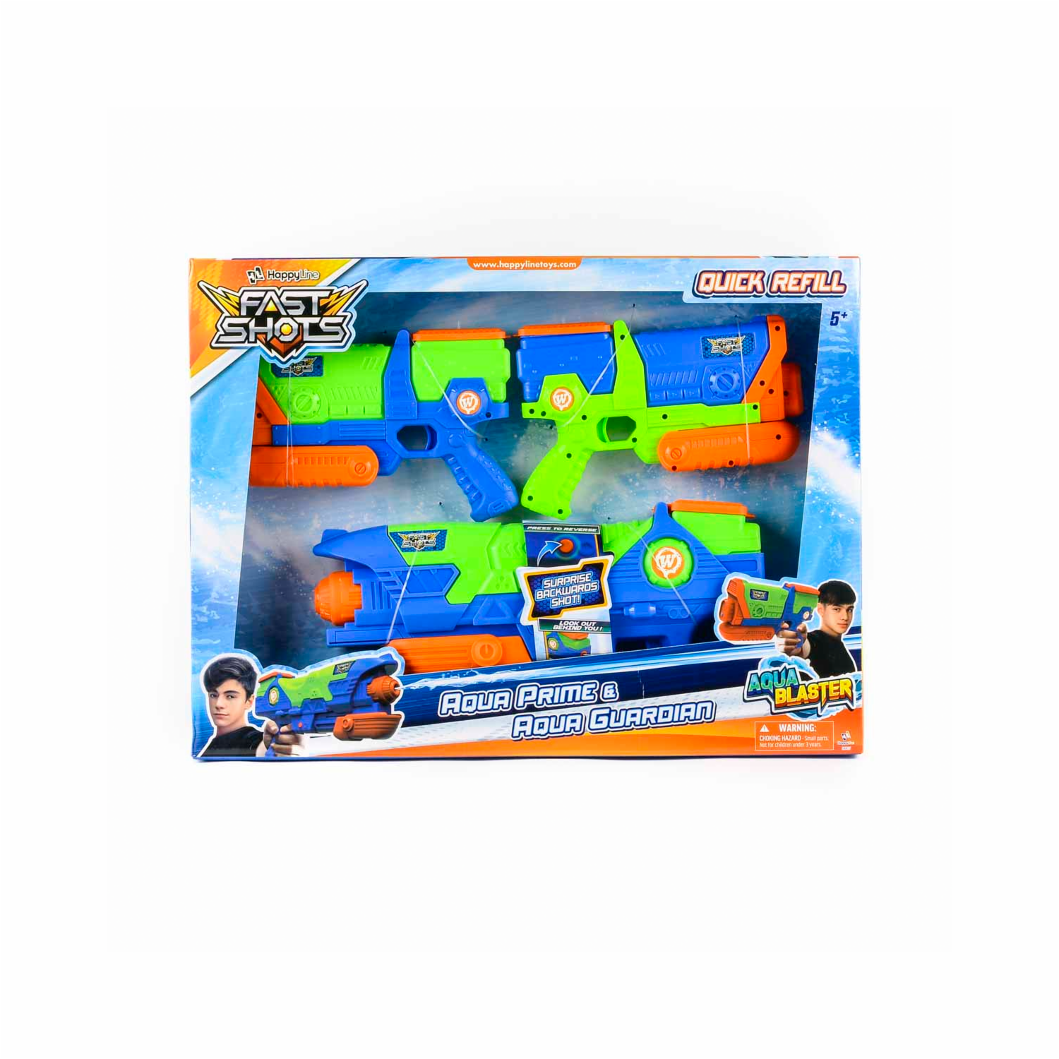 Set De Pistolas De Agua FAST SHOTS 3 Piezas