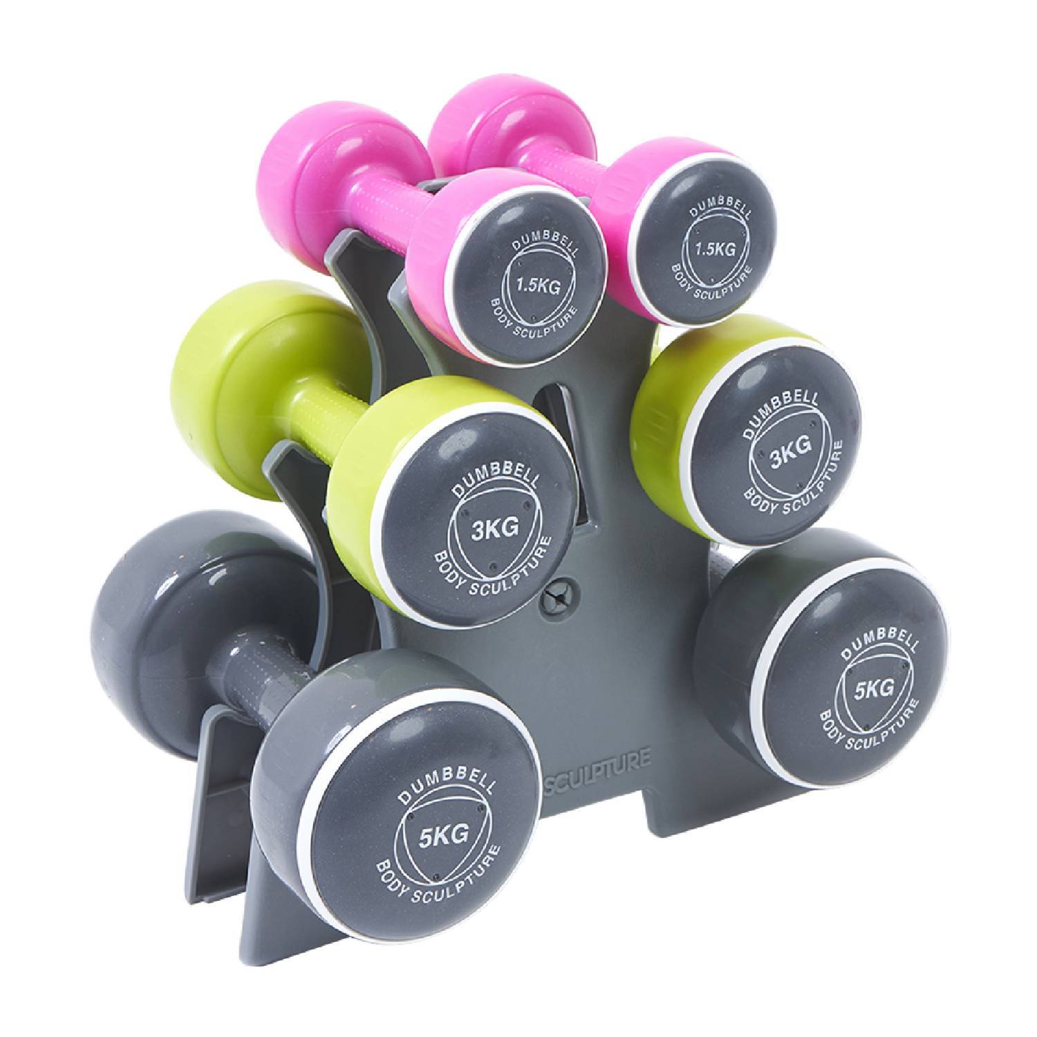 Set de Pesas Mancuernas Smart X 6 BODY SCULPTURE 2 X 1,5Kg; 2 X 3Kg; 2 X 5Kg