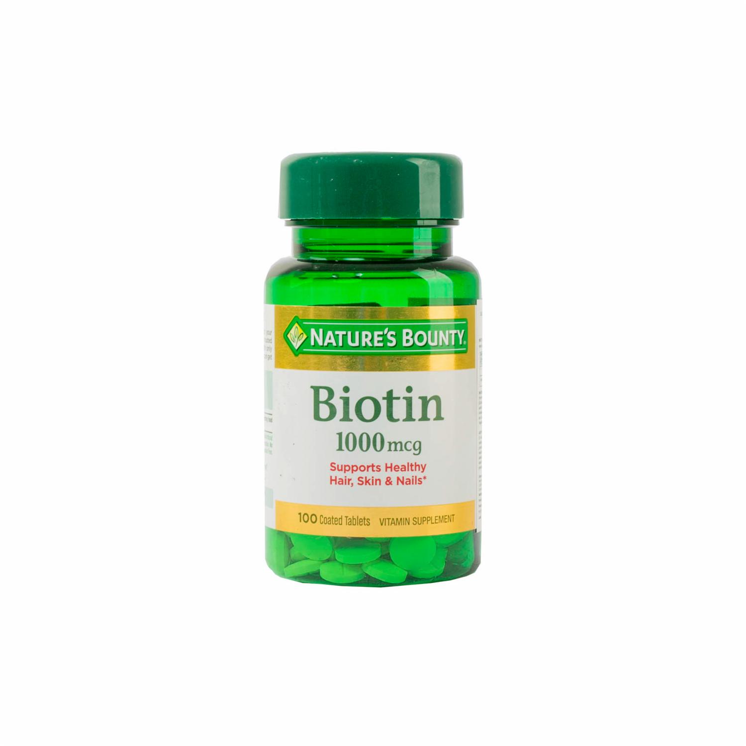 Vitamínico Biotin NATURE’S BOUNTY 100 u