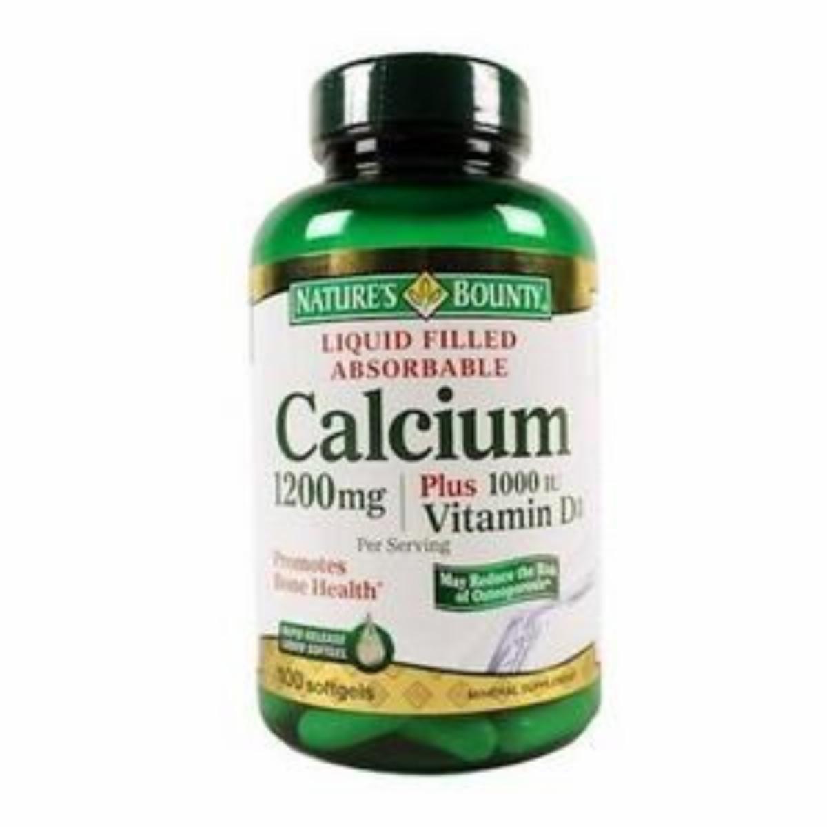 Calcio Cápsulas NATURE’S BOUNTY X 120 Uds