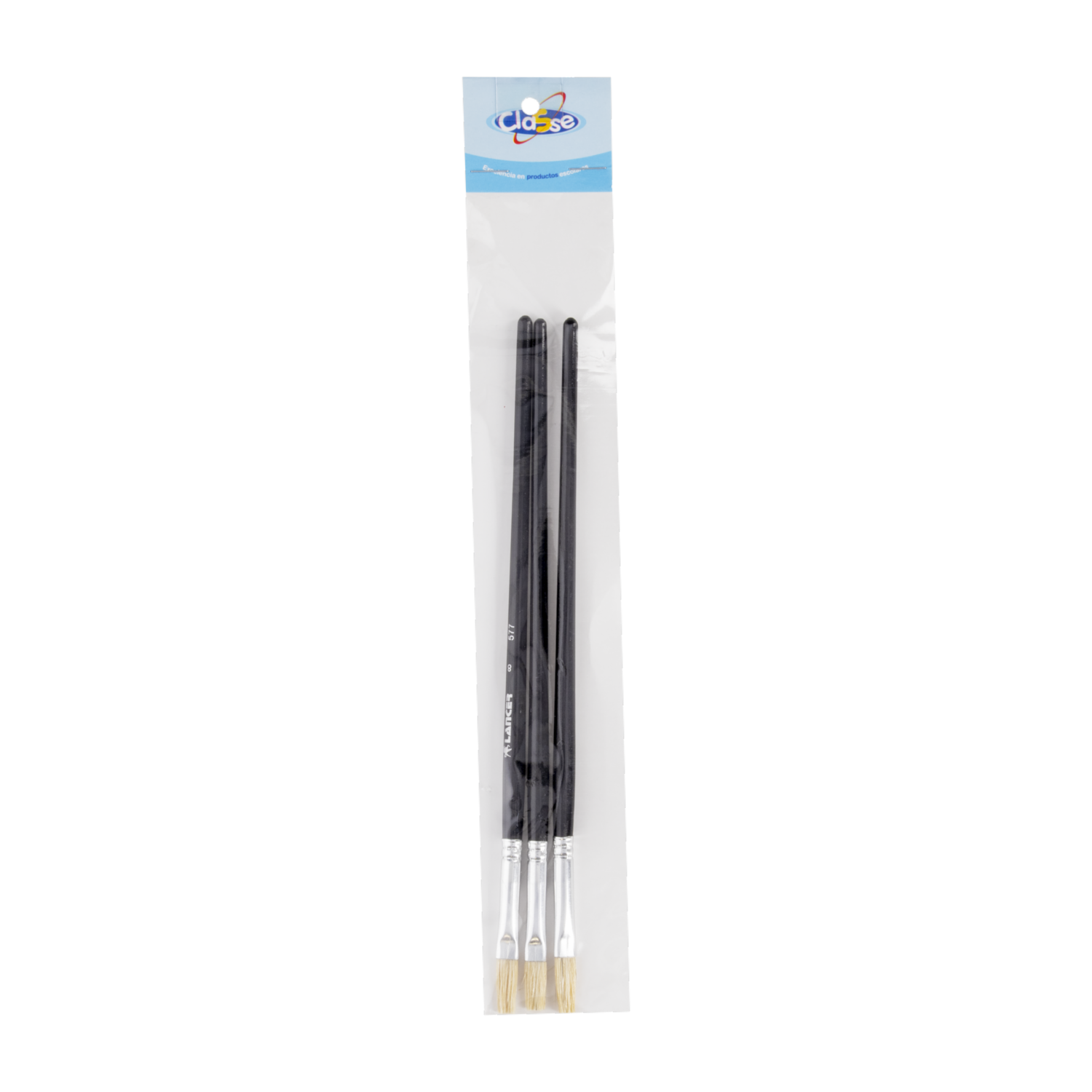 Pincel Plano N8 CLASSE X 3 Uds