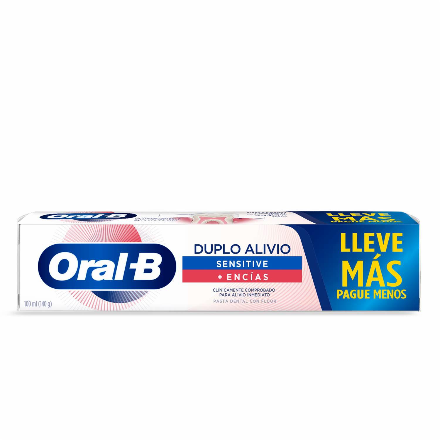 Pasta Dental Duplo Alivio Sensitive + Encías ORAL-B 100 Ml