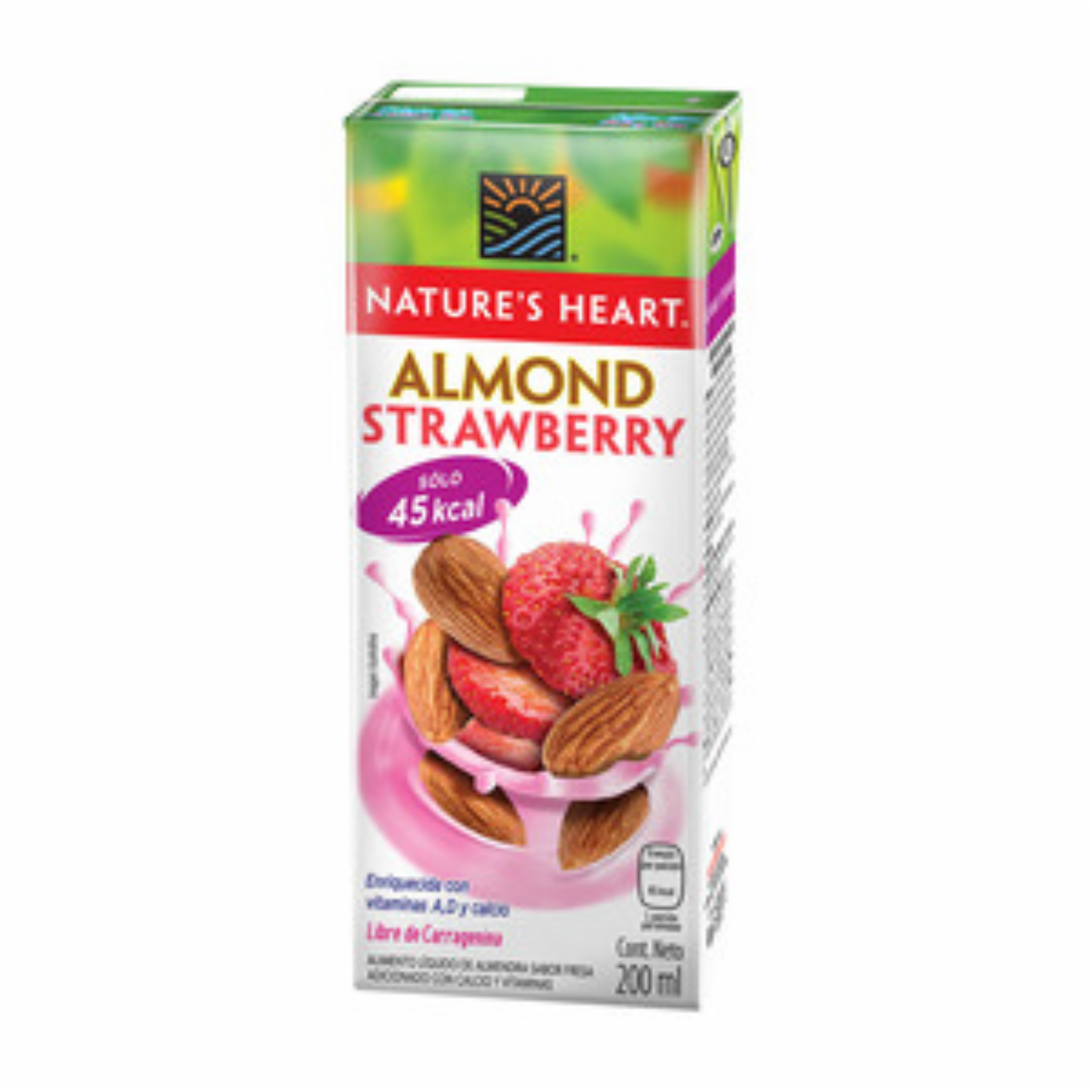 Bebida De Almendras Sabor A Fresa NATURE´S HEART 200 Ml