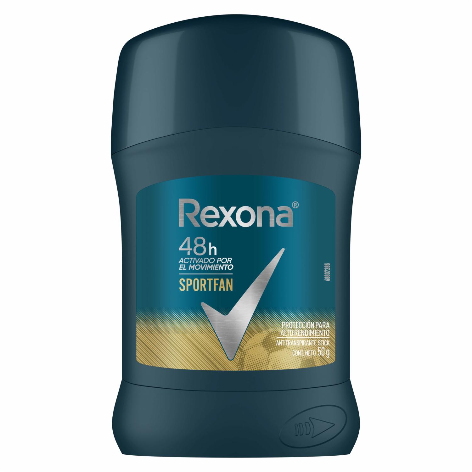 Desodorante En Barra Para Hombres Sport REXONA 50 G