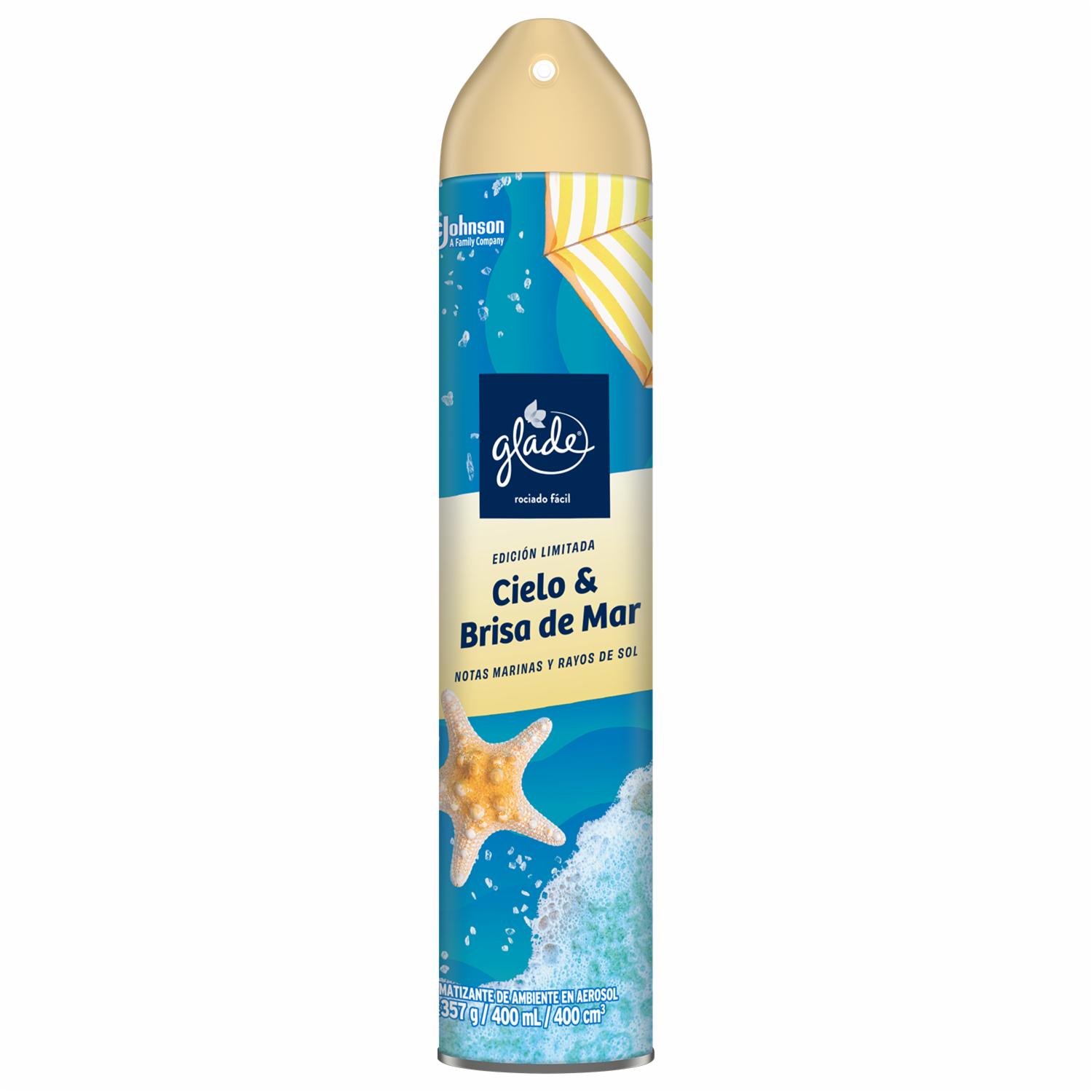 Aromatizante Aerosol Cielo Y Brisa Del Mar GLADE 400 Ml