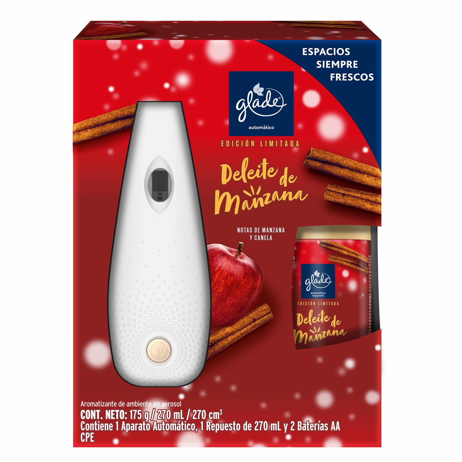 Aparato Automático Y Repuesto Aromatizante Deleite De Manzana GLADE 175 G