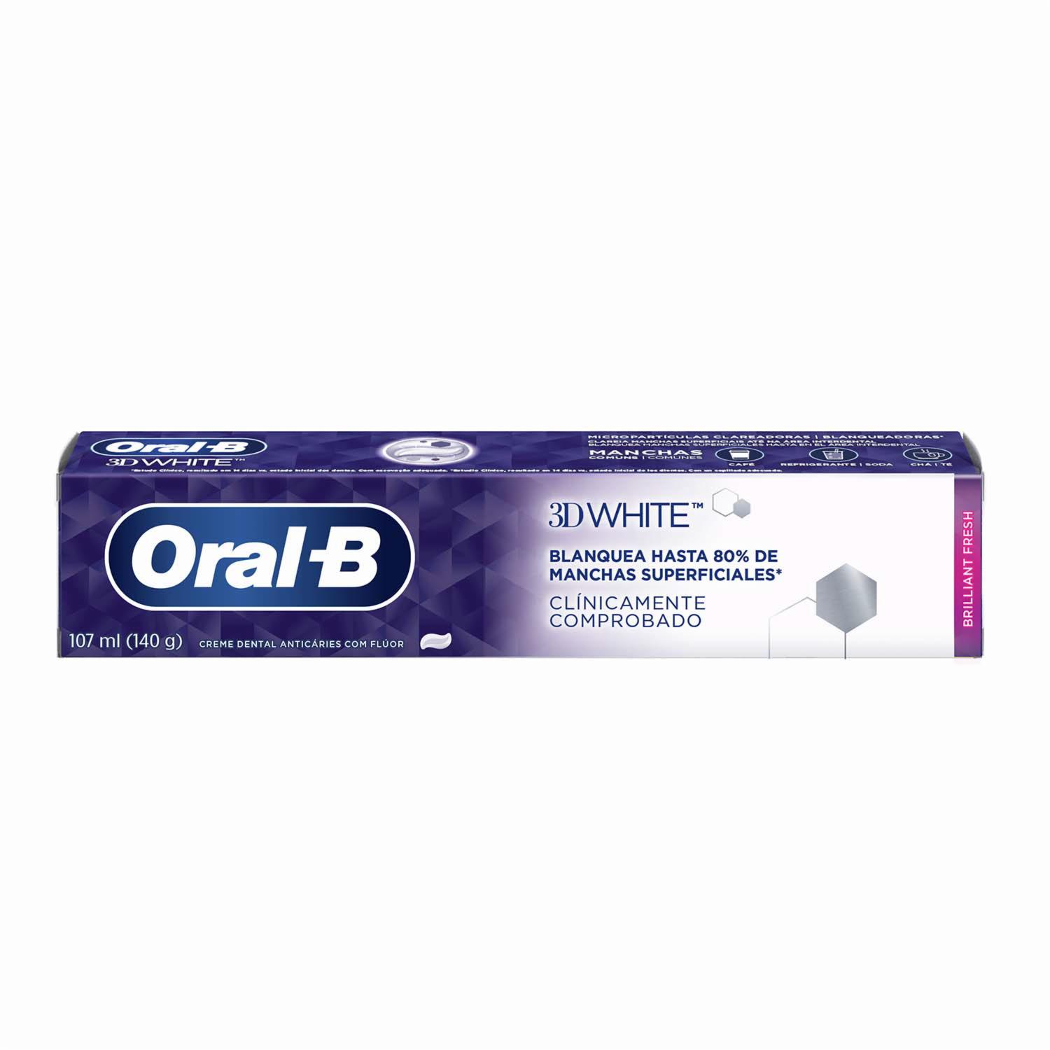 Pasta Dental 3D White ORAL-B 140 G