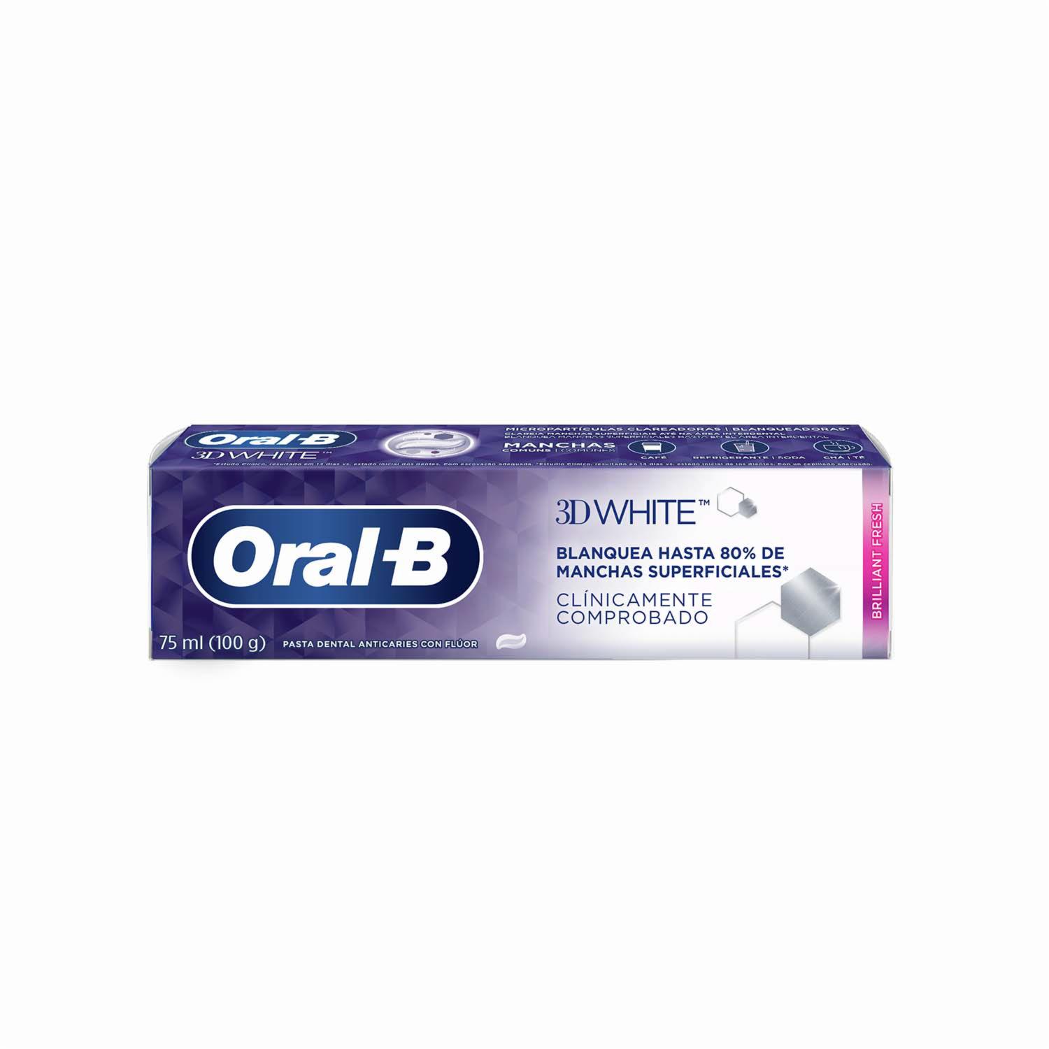 Pasta Dental 3D White ORAL-B 100 G