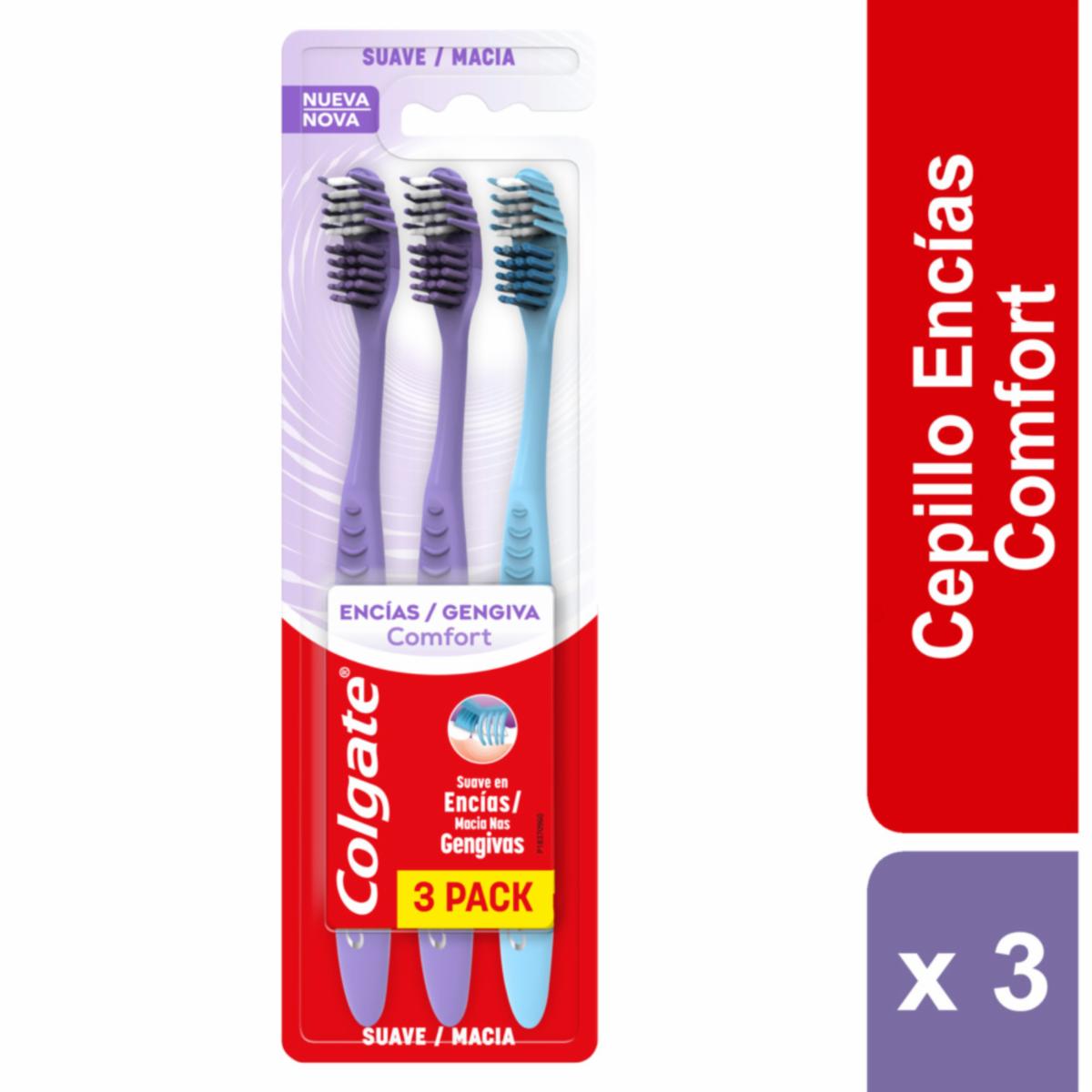 Cepillo Dental Encías Gengiva Comfort COLGATE 1X3 Unidades