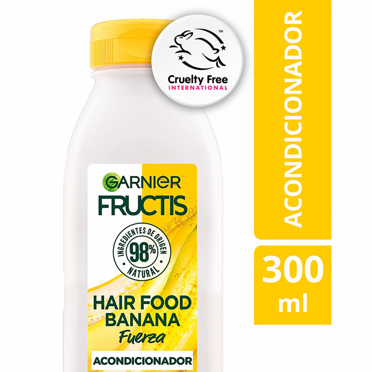 Acondicionador De Cabello Hair Food Banana Fuerza GARNIER FRUCTIS 300 Ml