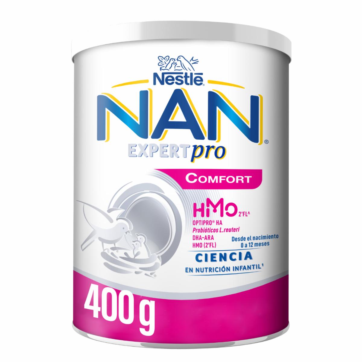 Leche En Fórmula Suplemento Infantil Confort Con Probióticos y HMO NAN 400 G