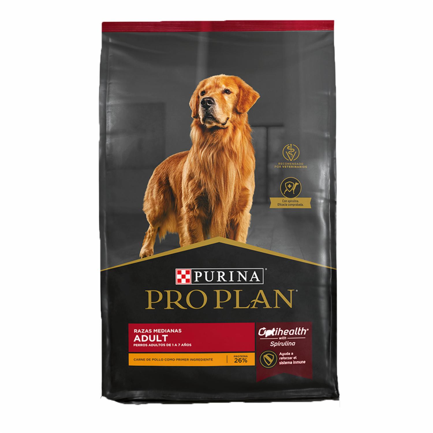 Alimento Para Perros Adult Optihealth Razas Medianas Adultos De 1 A 7 Años PURINA PRO PLAN 15 Kg
