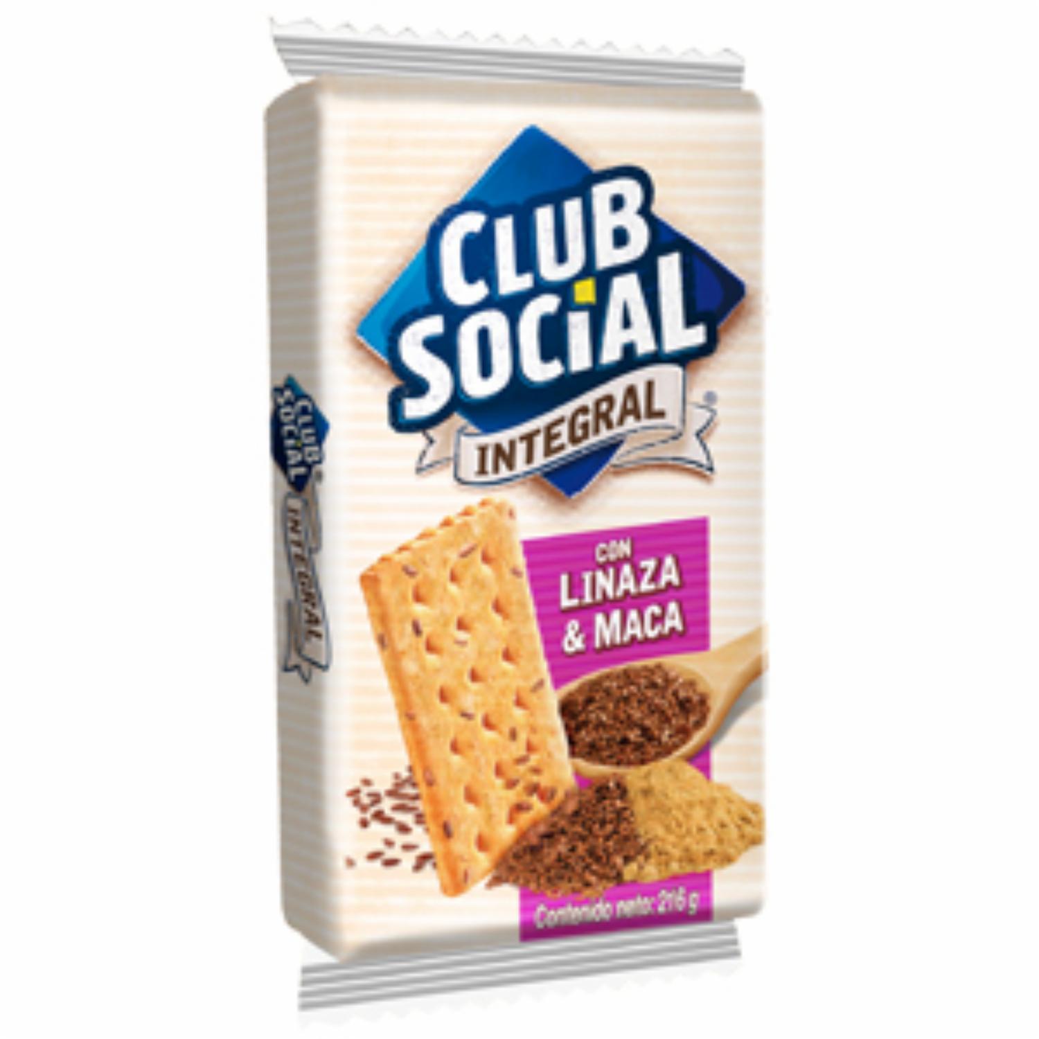 Galletas De Linaza Y Maca CLUB SOCIAL 216 Gr