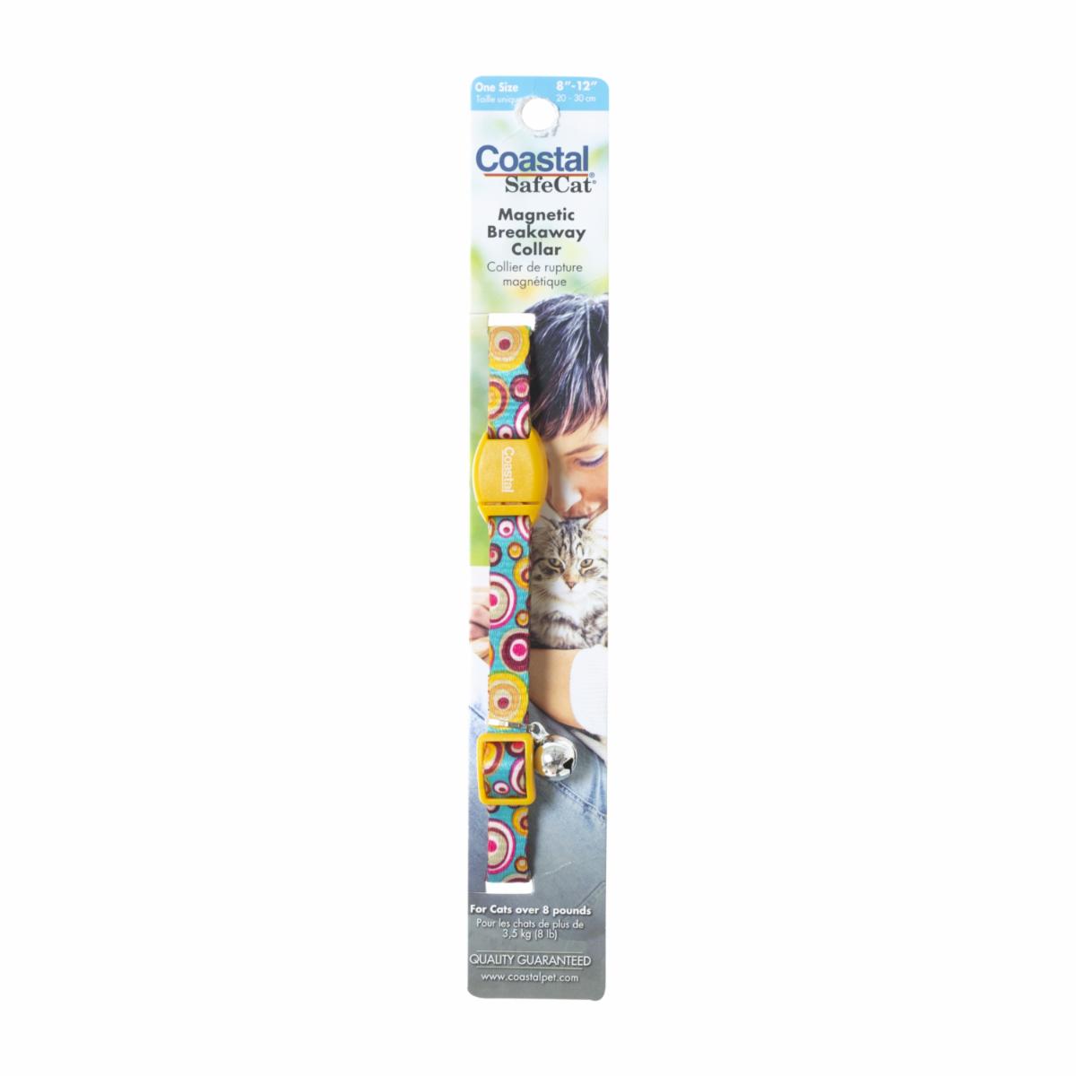 Collar Para Gato Hebilla Magnetica Dorado Kaledoscopio 3/8X8-12 COASTAL STYLES 3/8″X8″-12″