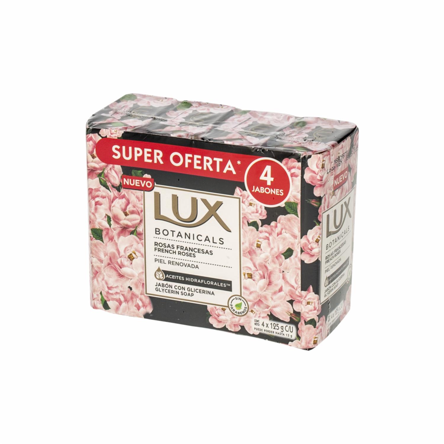 Jabón En Barra Rosas Francesas LUX 4 X 125 G