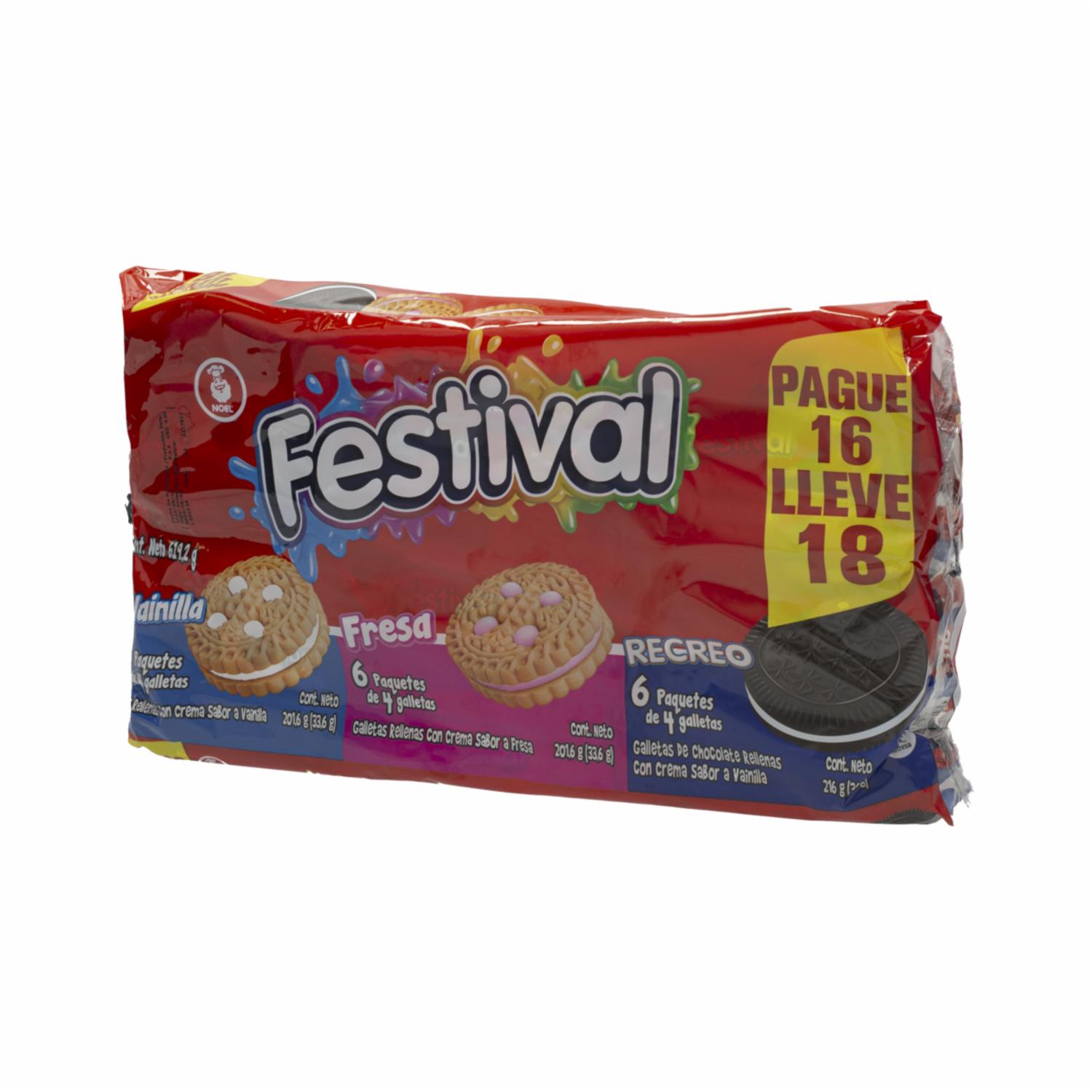Galletas Surtido FESTIVAL X 18 Uds