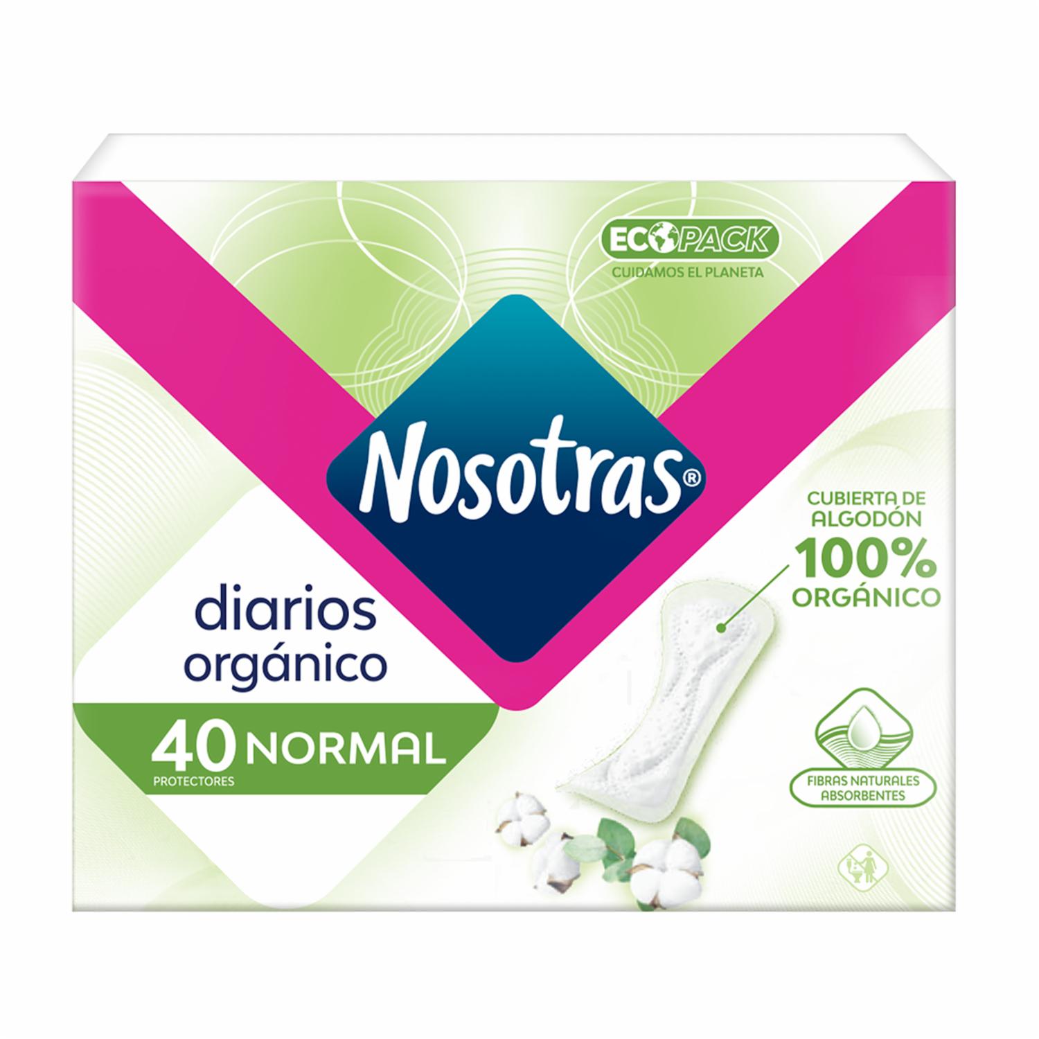 Protectores Diarios Orgánico Normal NOSOTRAS 40 U